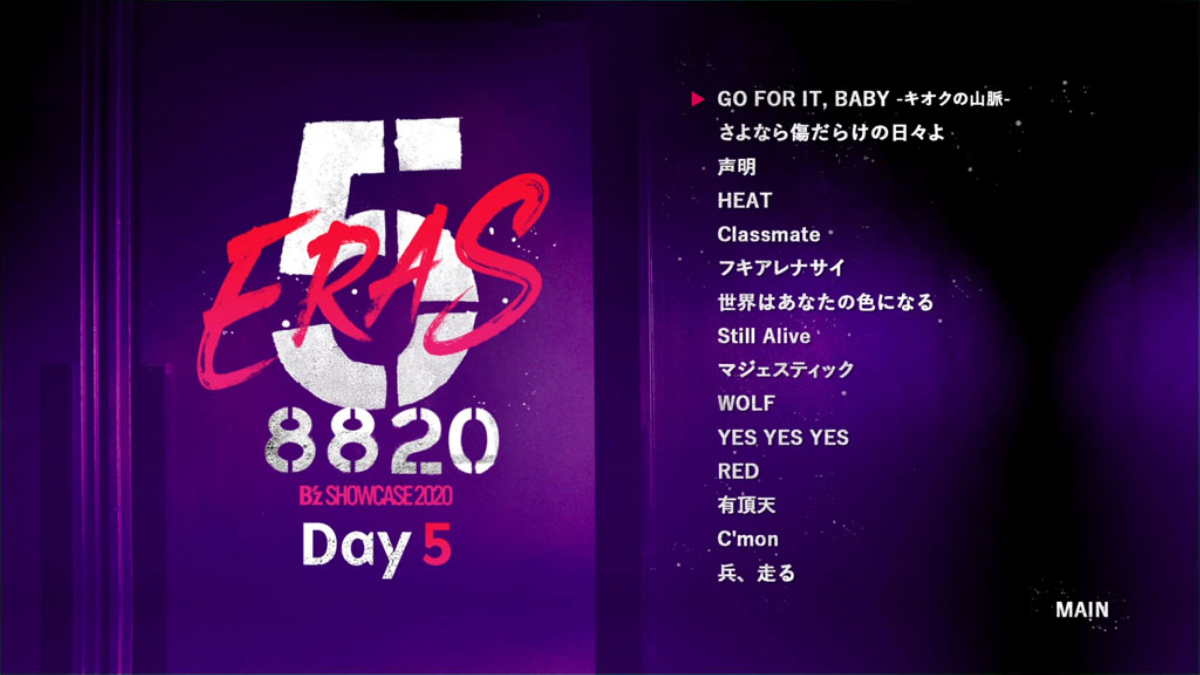 Backdrop for B'z SHOWCASE 2020 -5 ERAS 8820- Day5