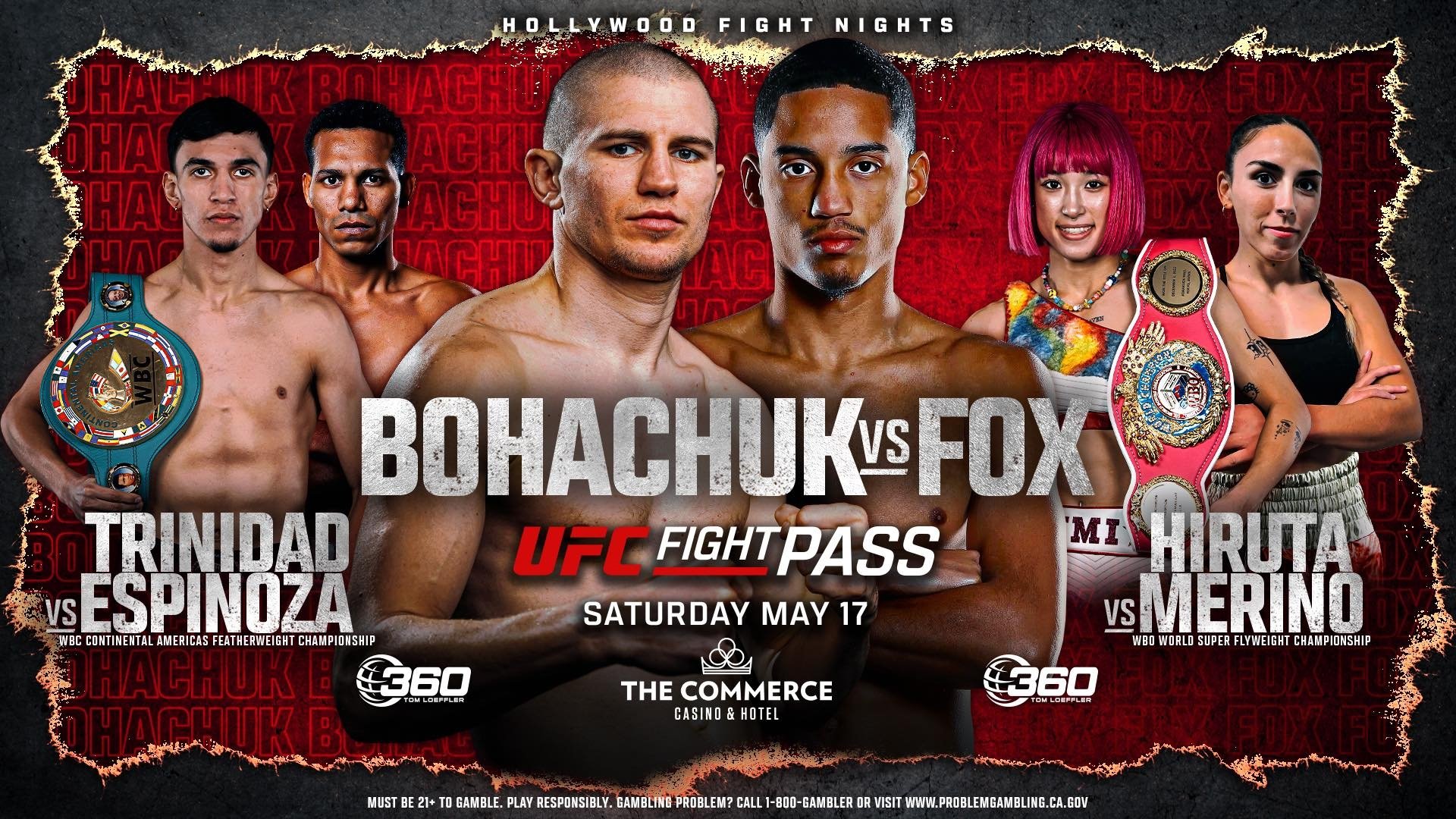 Backdrop for Serhii Bohachuk vs. Mykal Fox