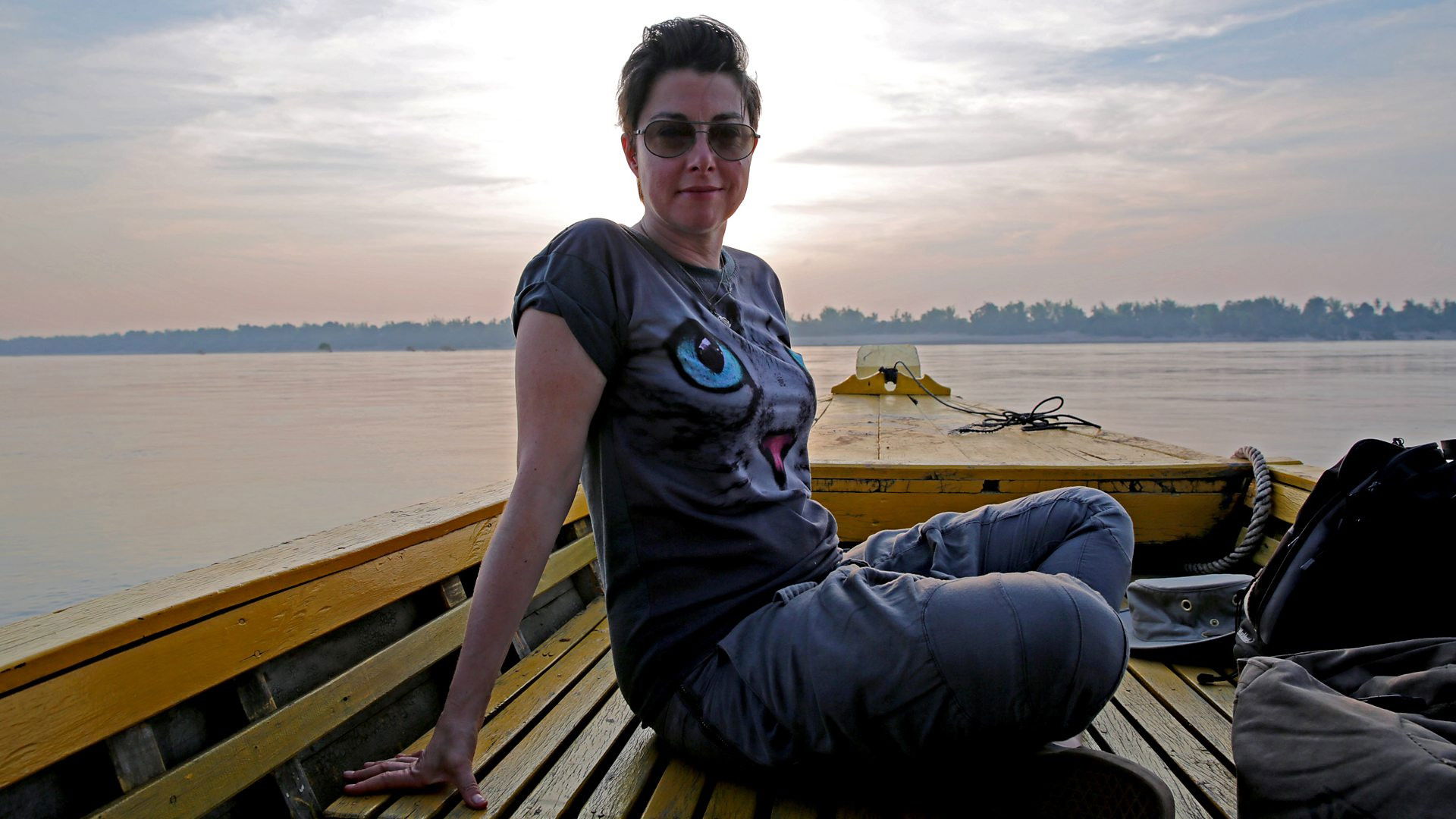 Backdrop for The Mekong River with Sue Perkins