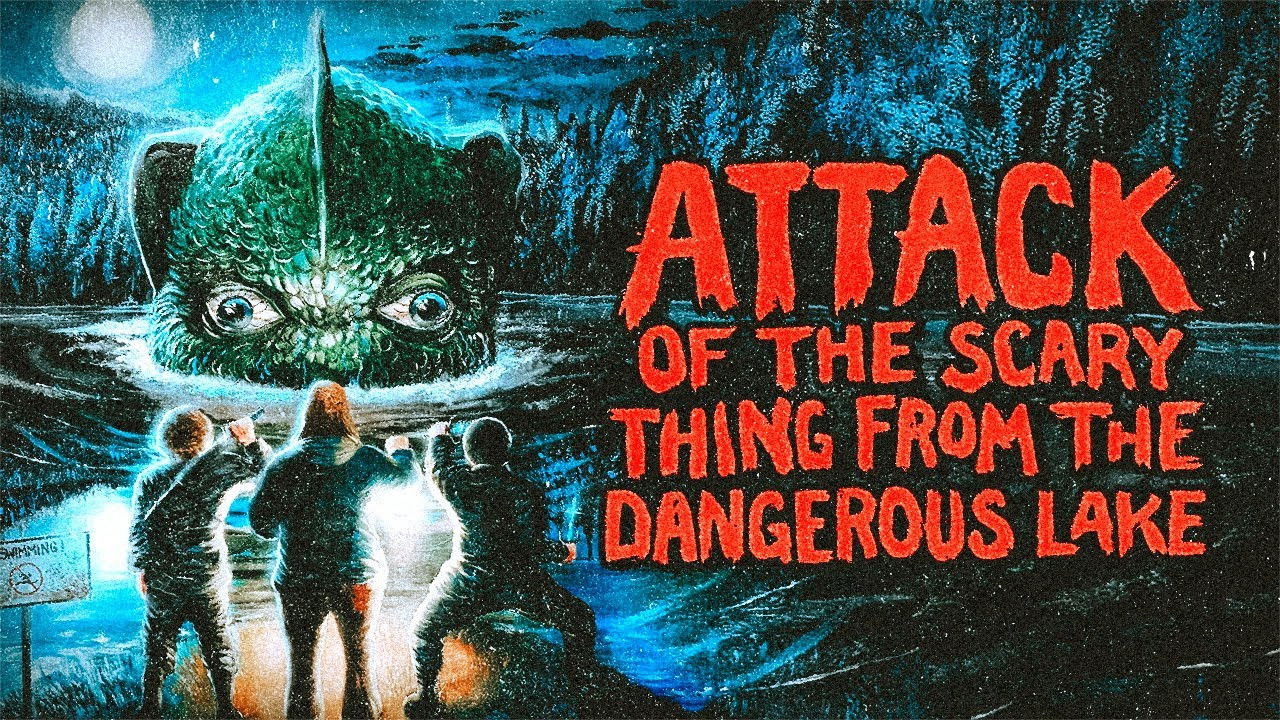 Backdrop for Attack of the Scary Thing from the Dangerous Lake