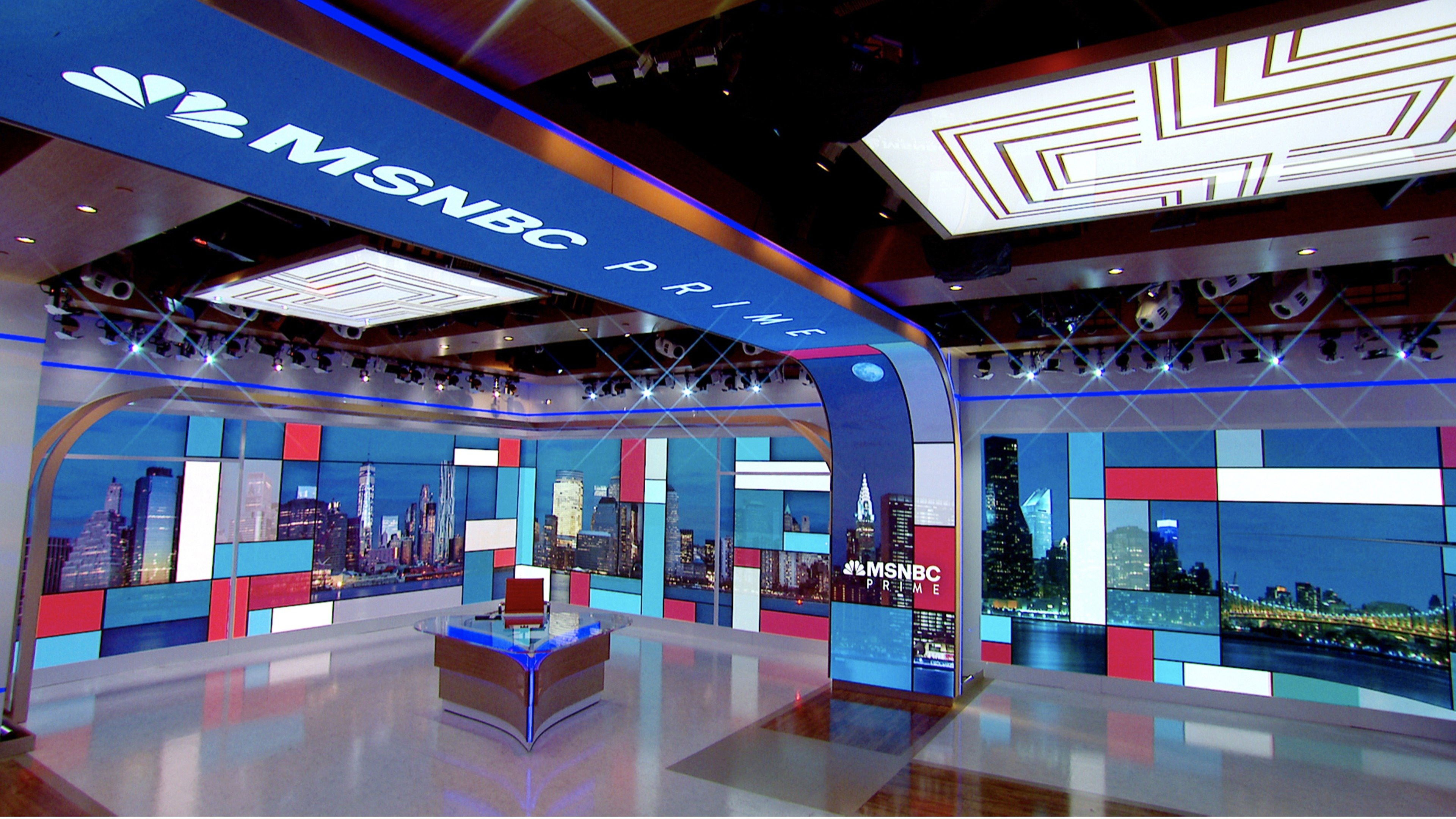 Backdrop for MSNBC Prime