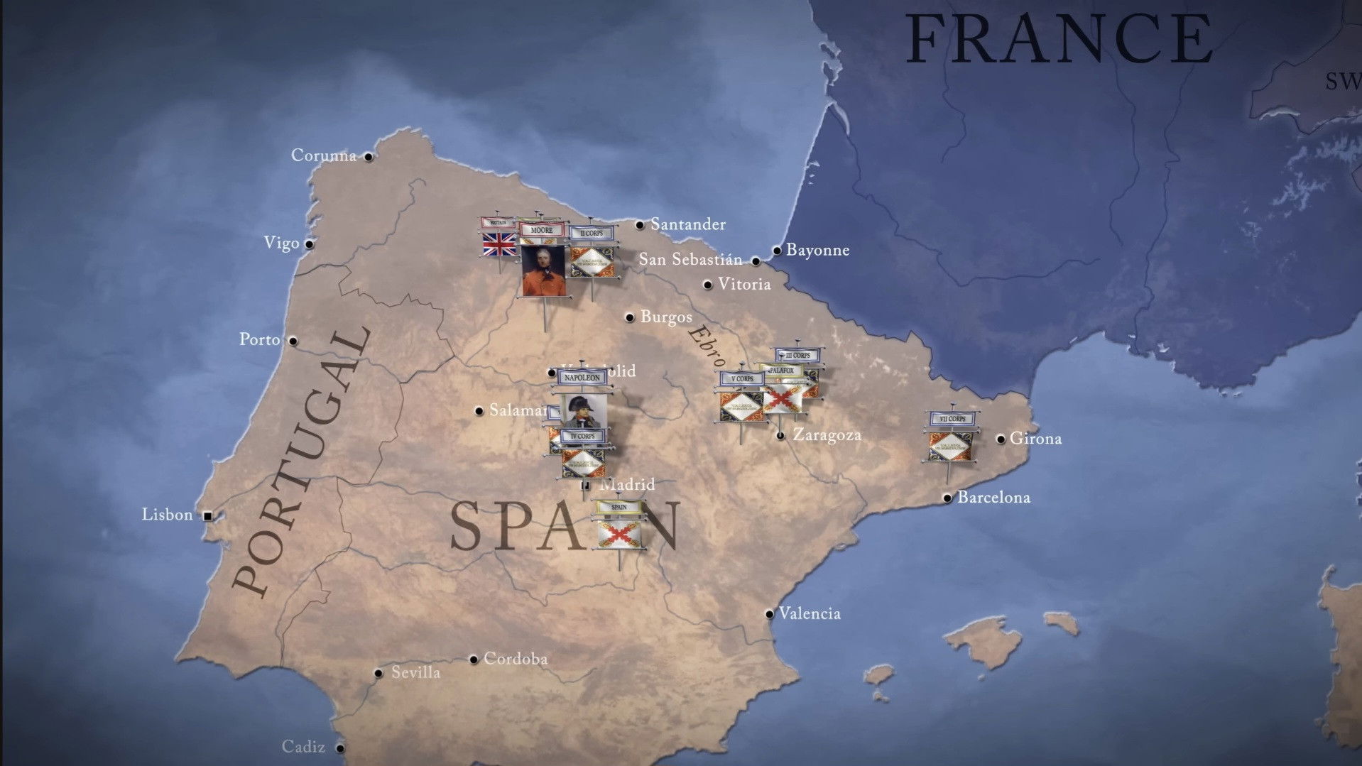 Backdrop for Napoleonic Wars: Invasion of Spain 1808
