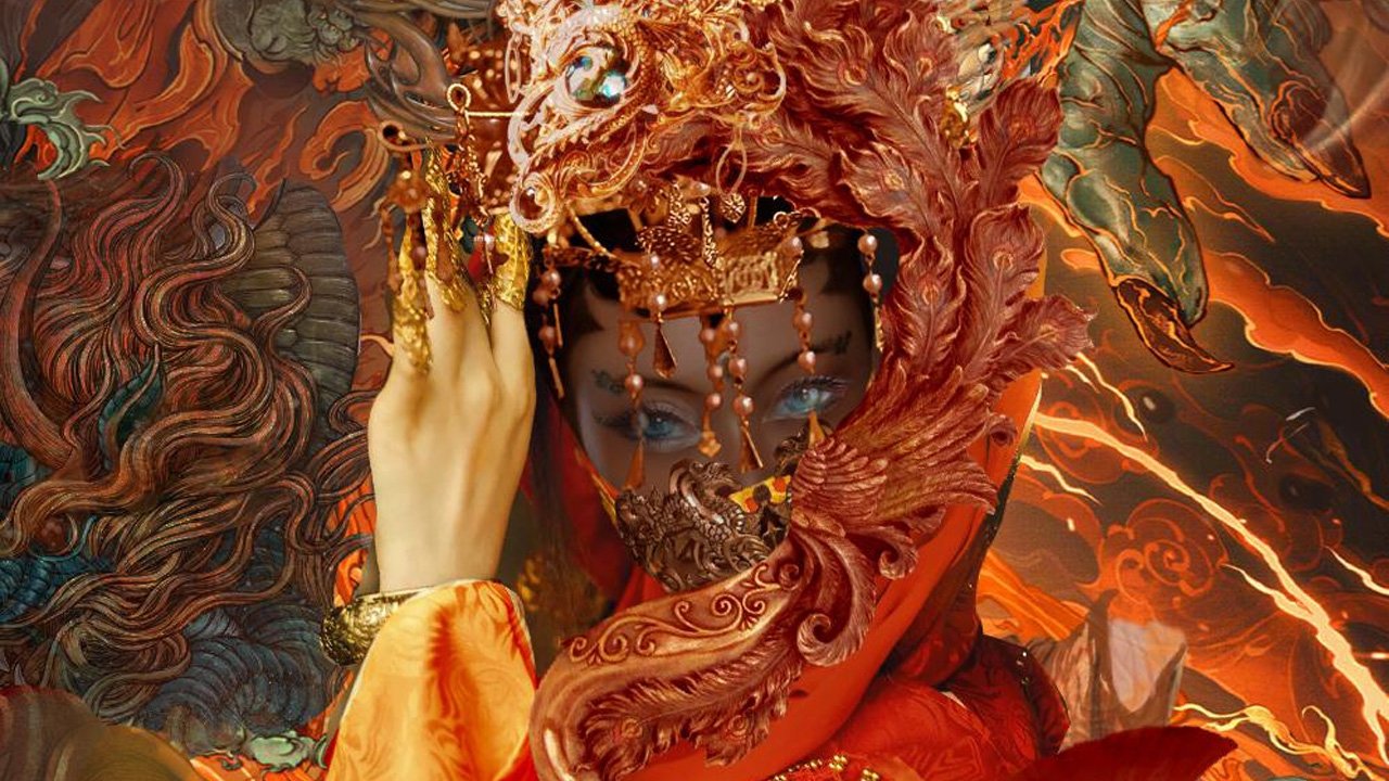 Backdrop for Celebrated Cases of Judge Dee: The Black Fox