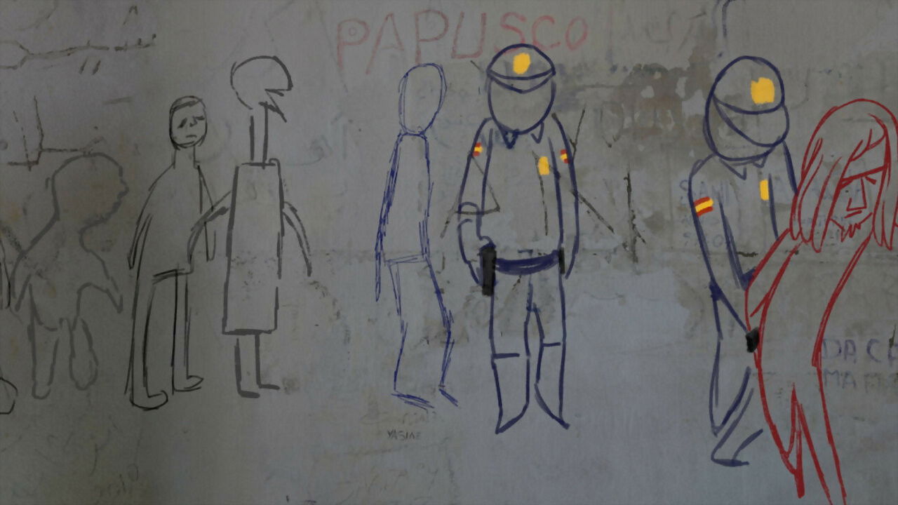 Backdrop for Makun (no llores) - Dibujos en un CIE