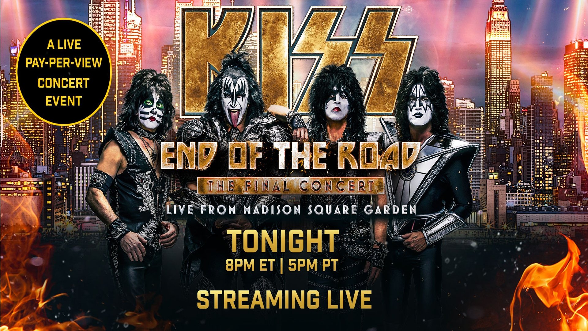 Backdrop for KISS: End of the Road