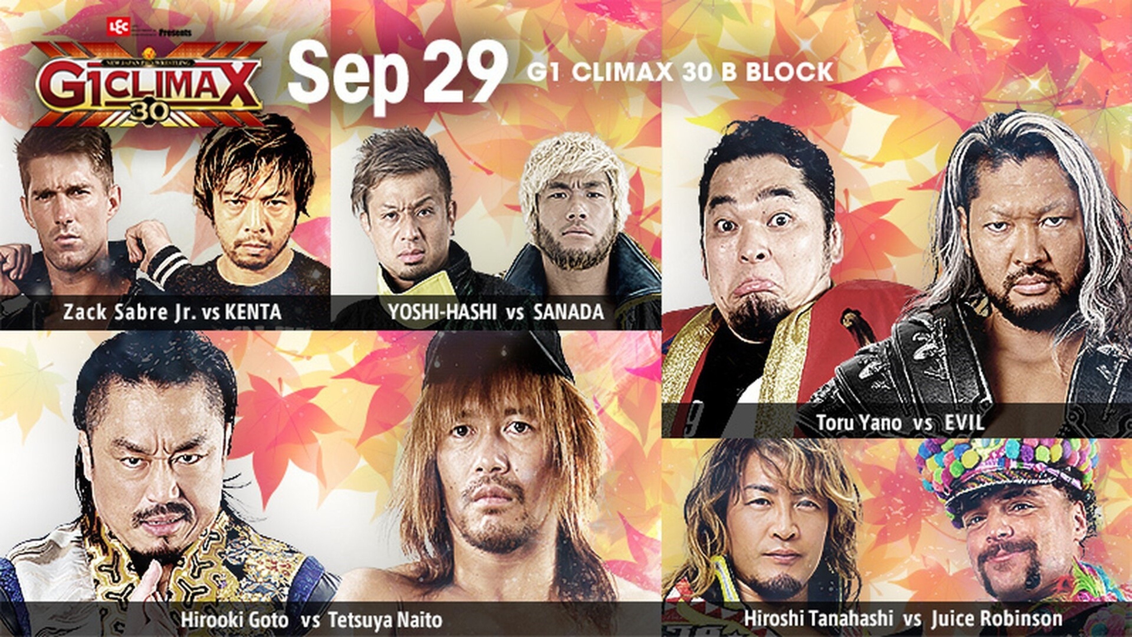 Backdrop for NJPW G1 Climax 30: Day 6