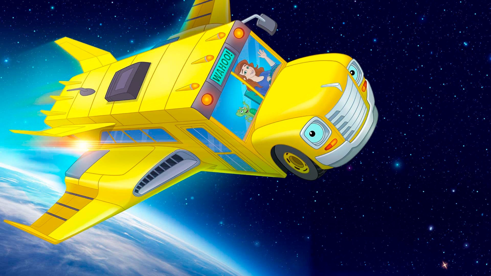 Backdrop for The Magic School Bus Rides Again: Kids in Space