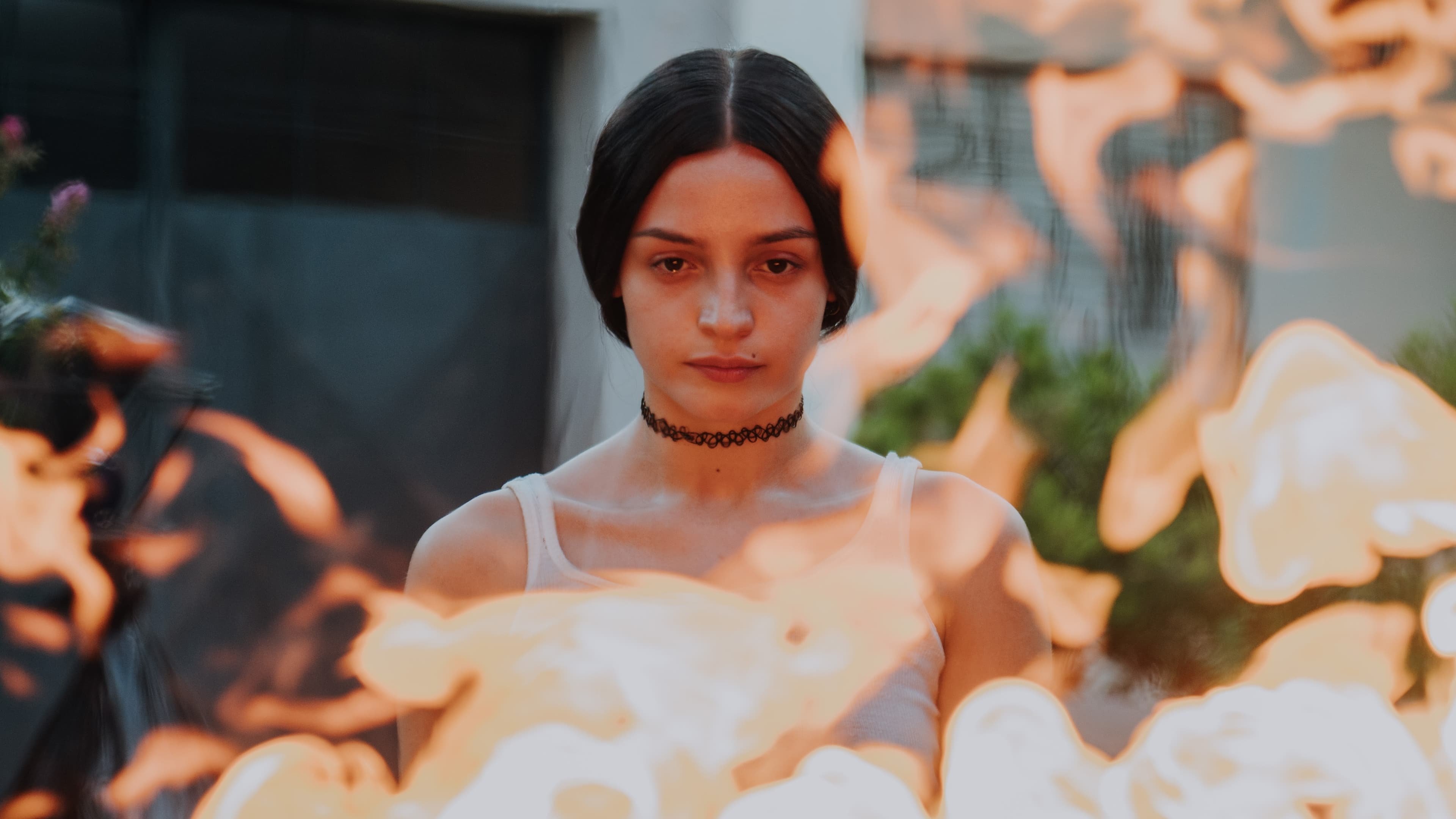 Backdrop for The Virgin of the Quarry Lake