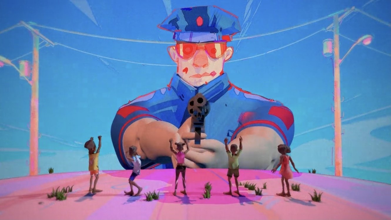 Backdrop for Cops and Robbers