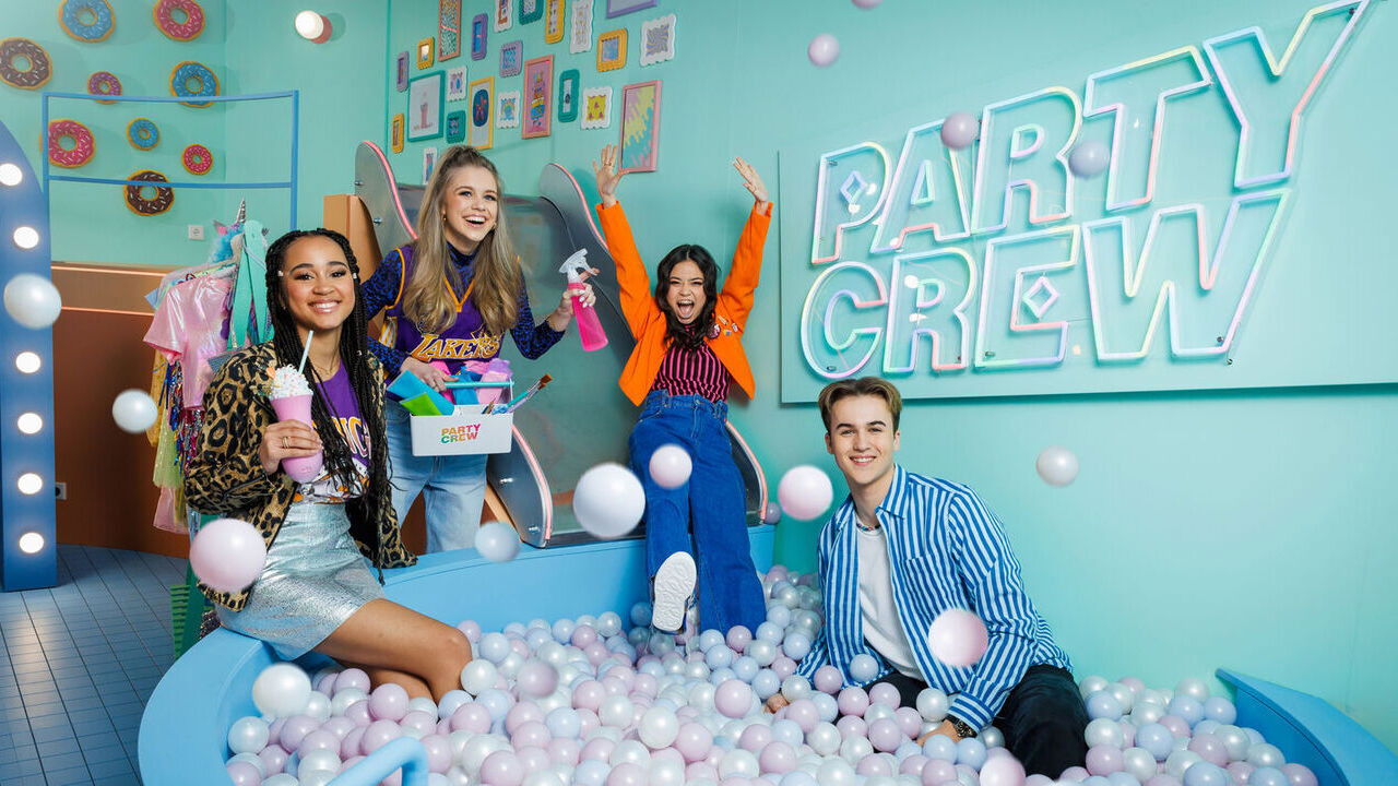 Backdrop for Party Crew