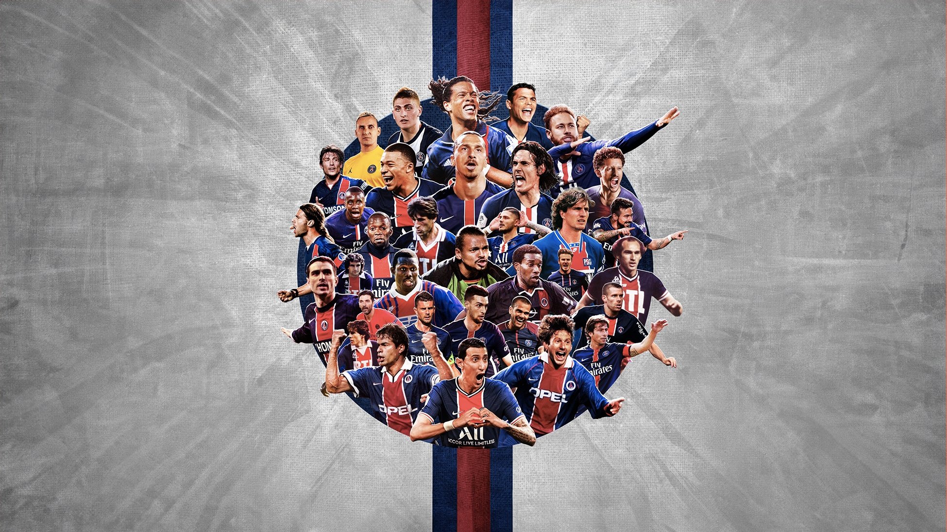 Backdrop for PSG City of Lights, 50 years of legend