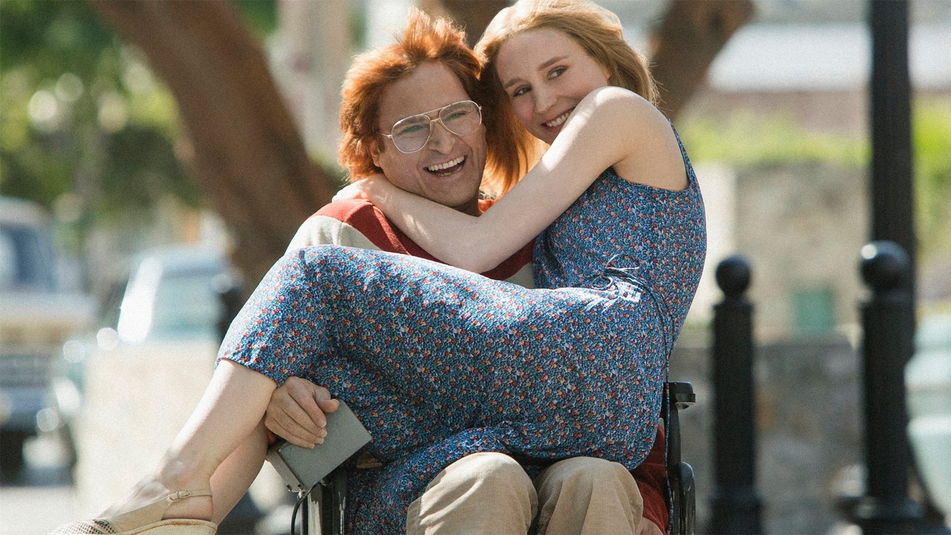 Backdrop for Don't Worry, He Won't Get Far on Foot