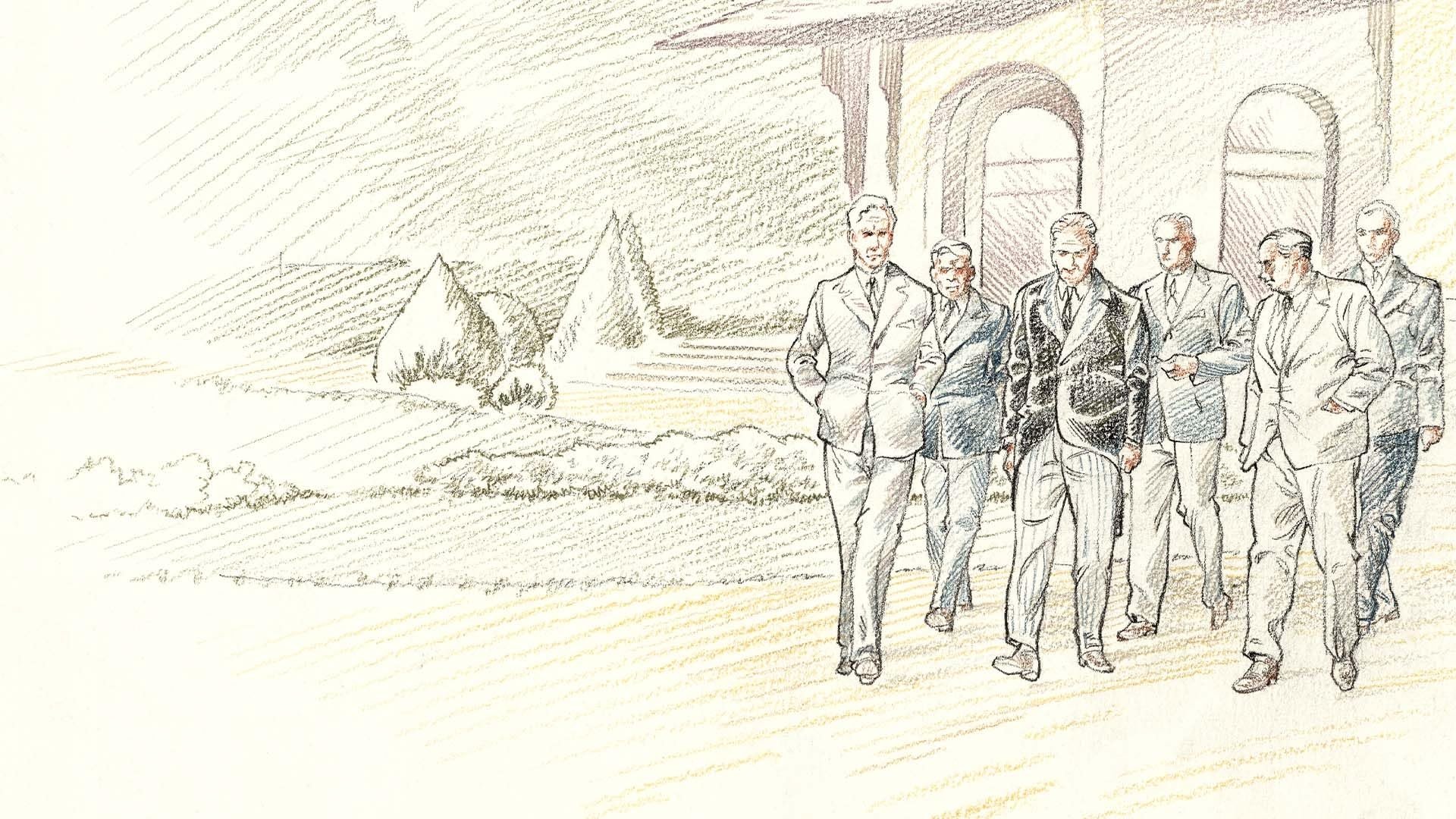 Backdrop for La Conférence de la honte