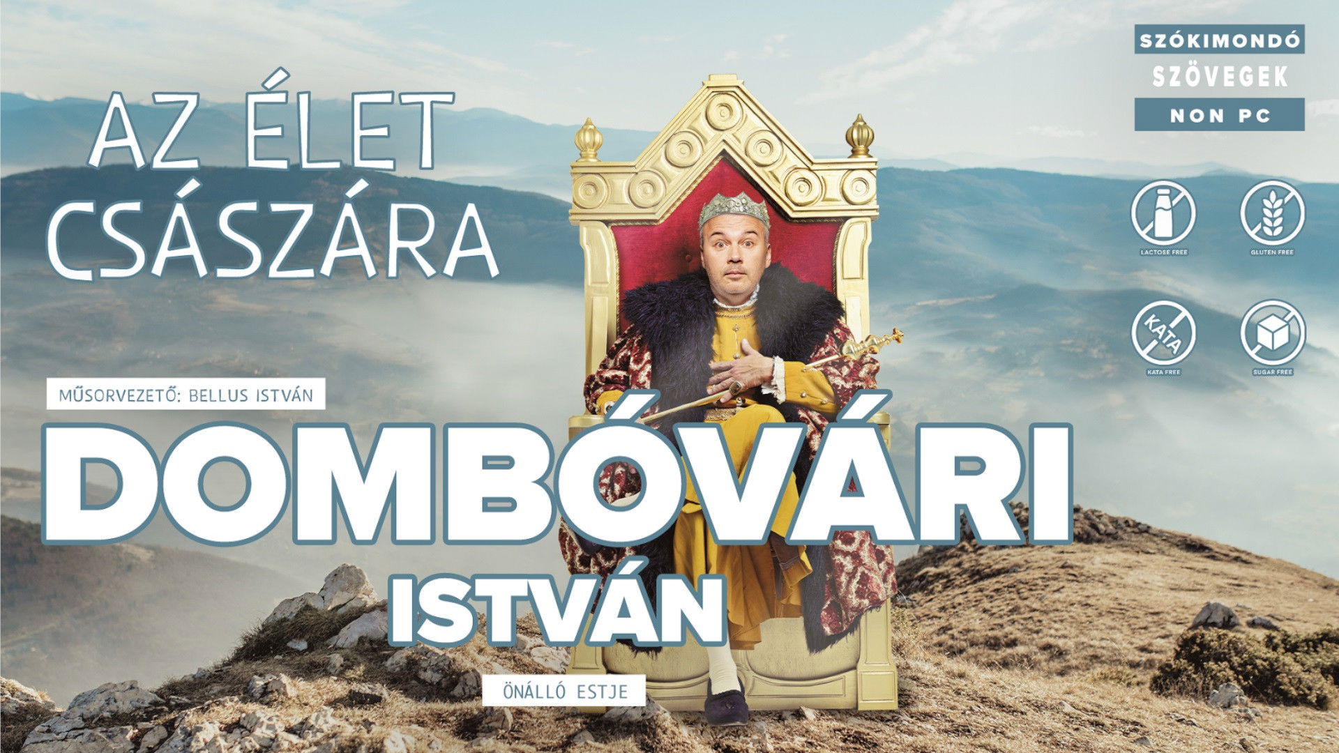 Backdrop for Az élet császára - Dombóvári István önálló estje