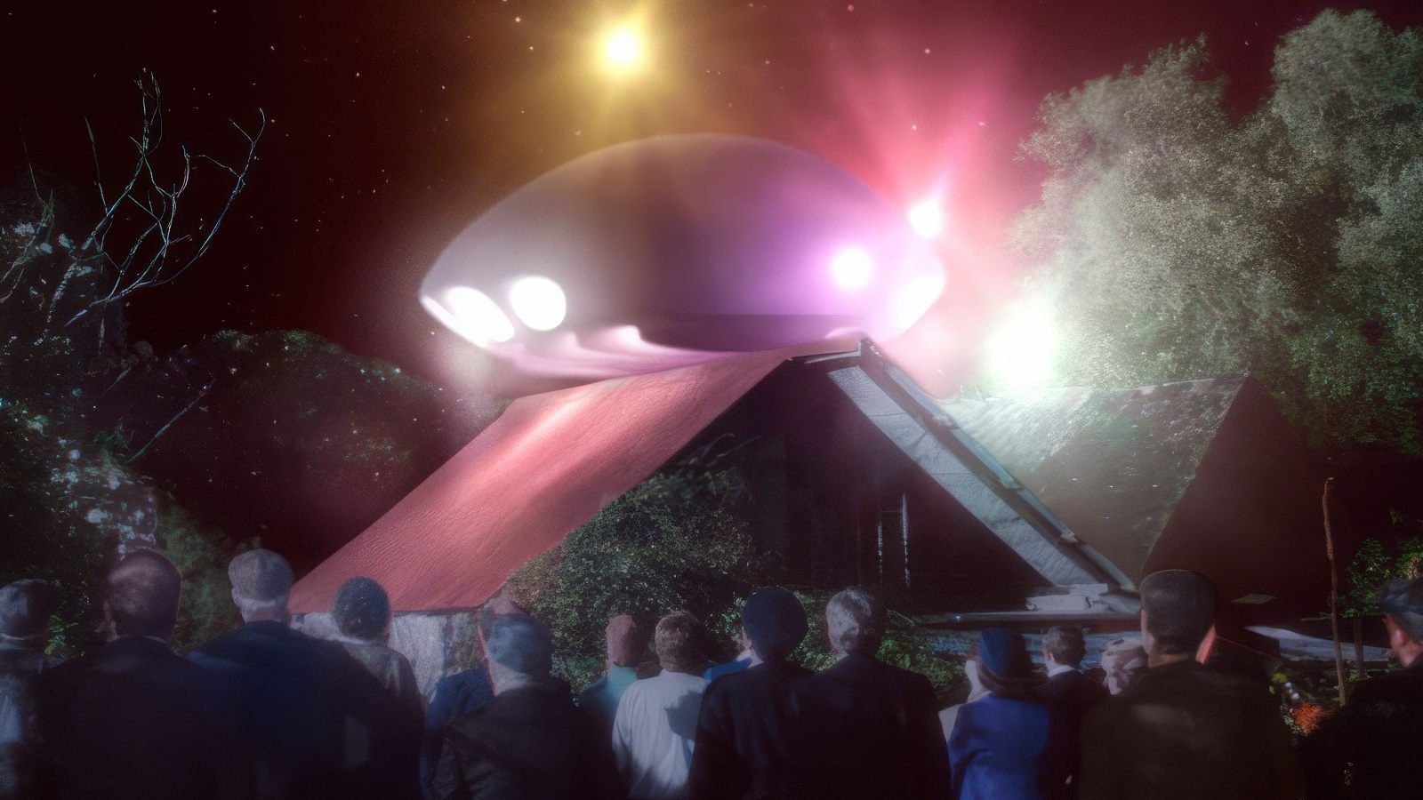 Backdrop for Summer of the Flying Saucer