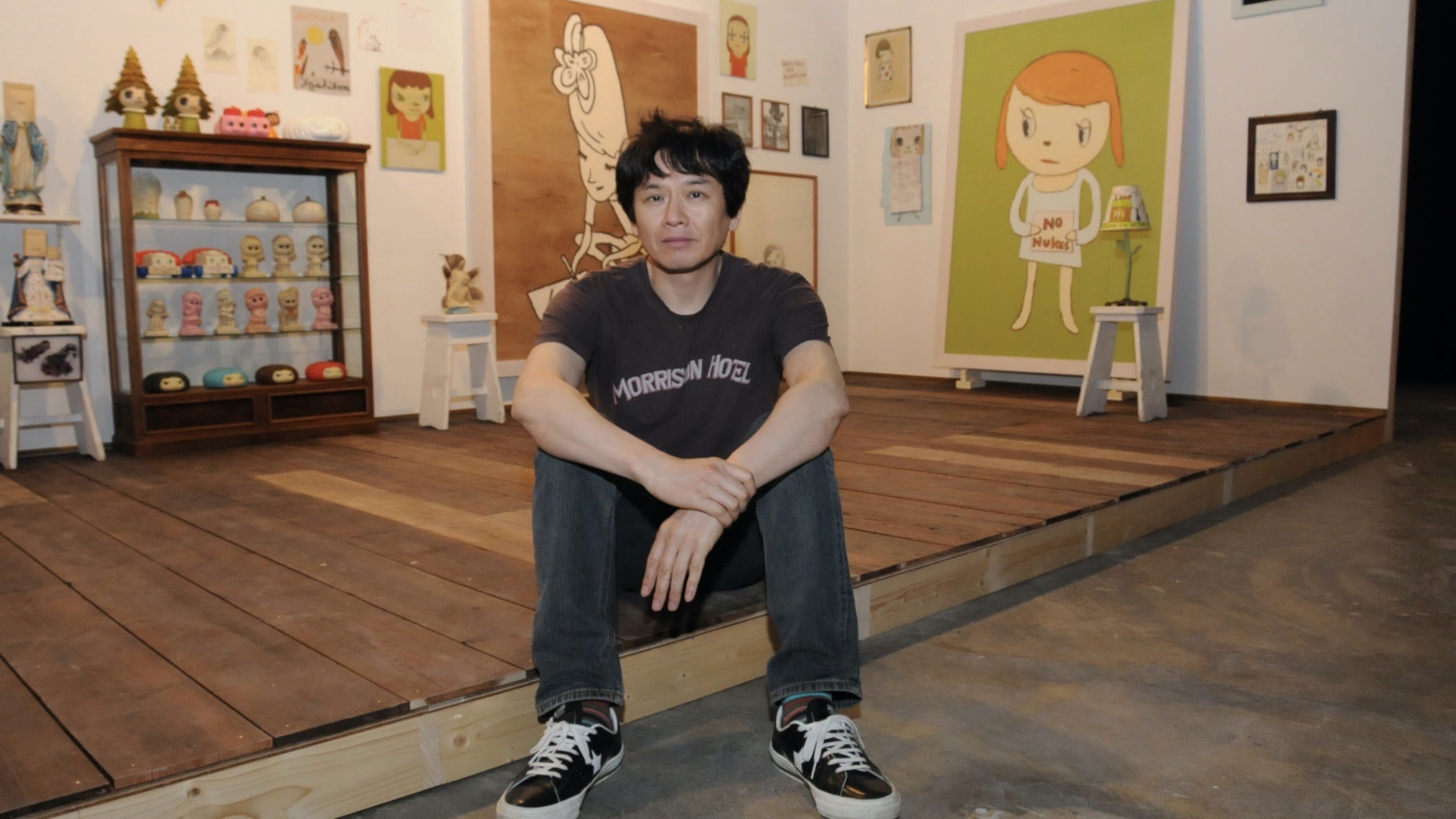 Backdrop for Traveling with Yoshitomo Nara