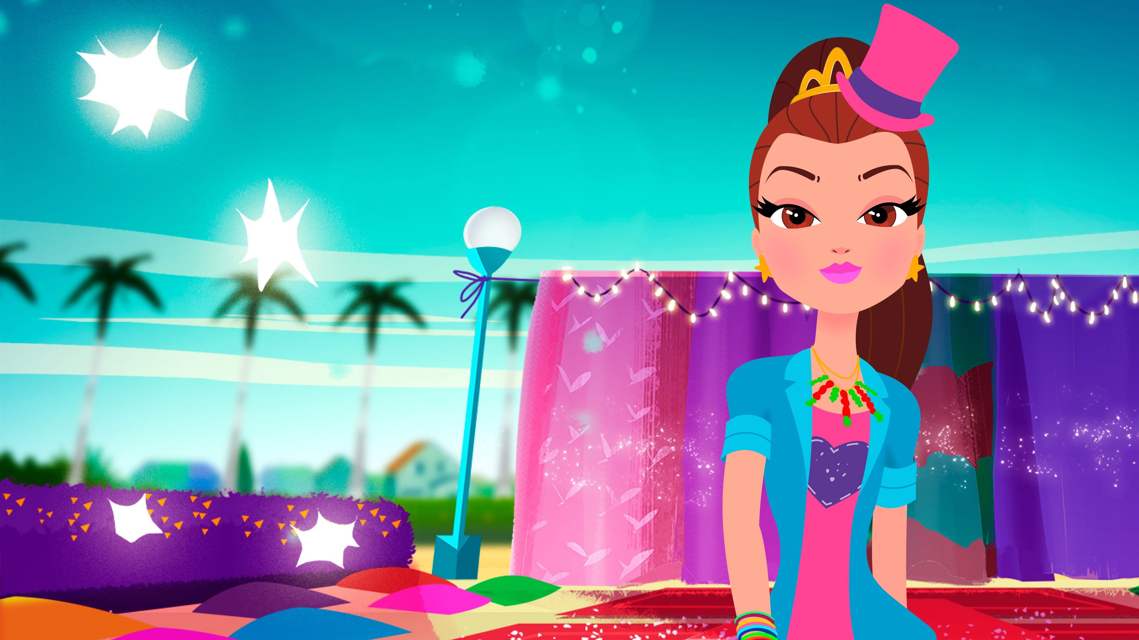 Backdrop for Glitter Model