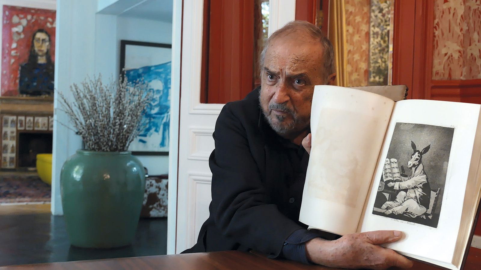 Backdrop for Goya, Carrière & the Ghost of Buñuel