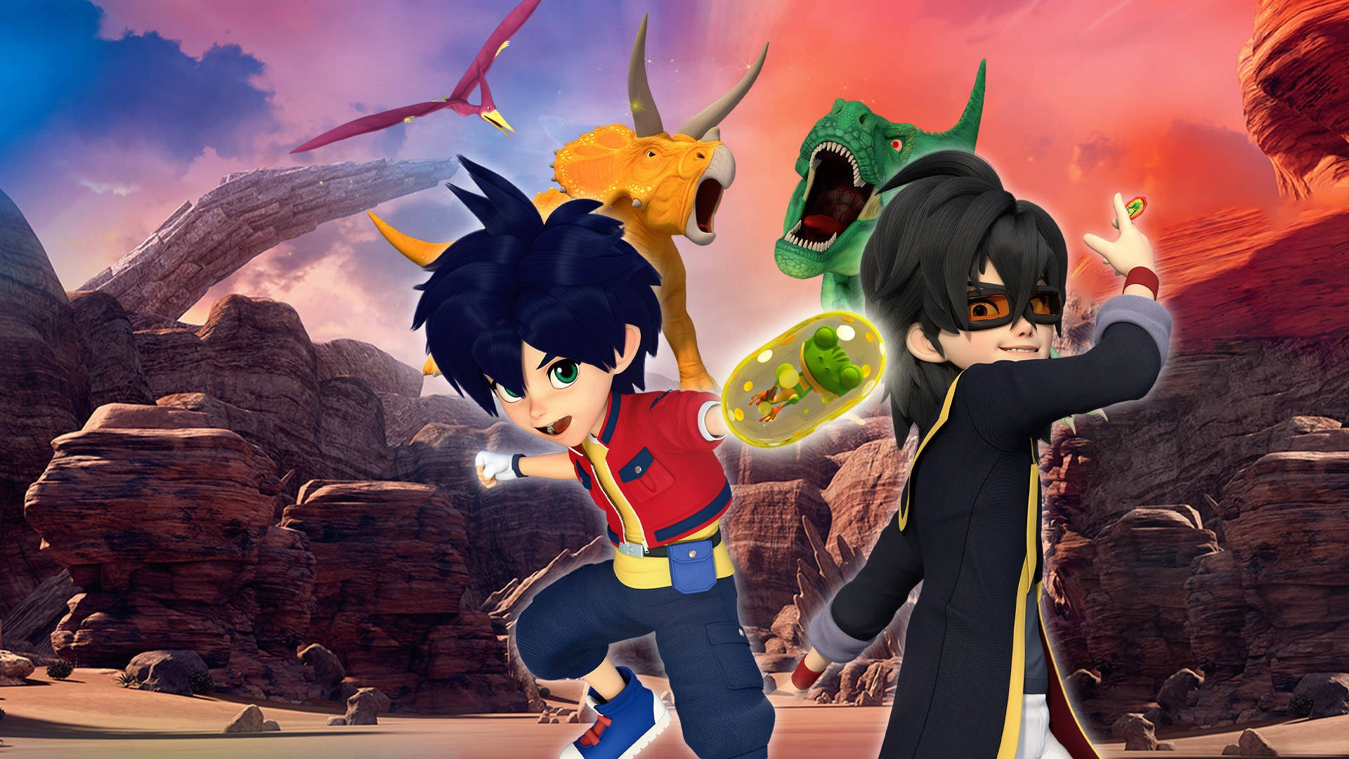 Backdrop for Dino Mecard the Movie: The Tinysaur Island