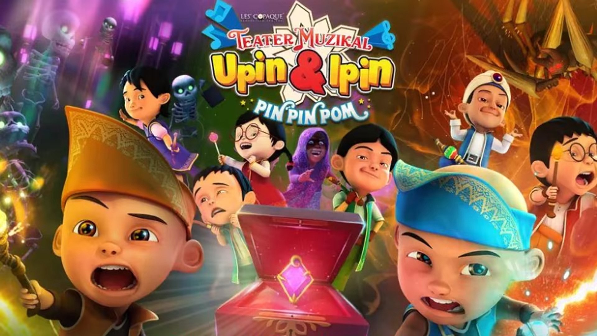 Backdrop for Teater Muzikal Upin & Ipin Pin Pin Pom!