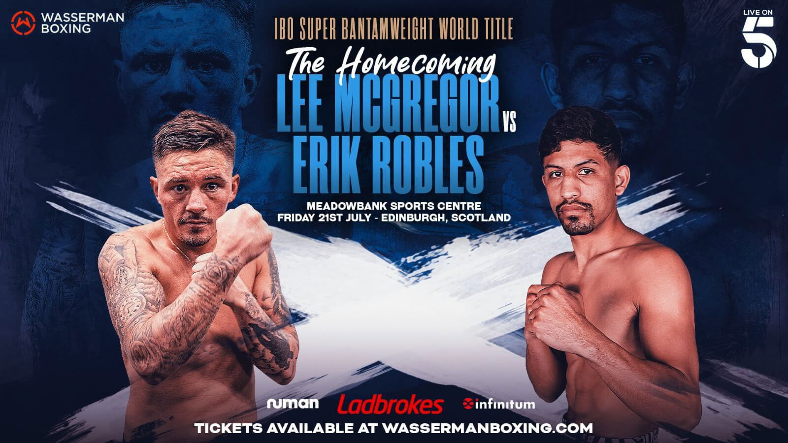 Backdrop for Lee McGregor vs. Erik Robles