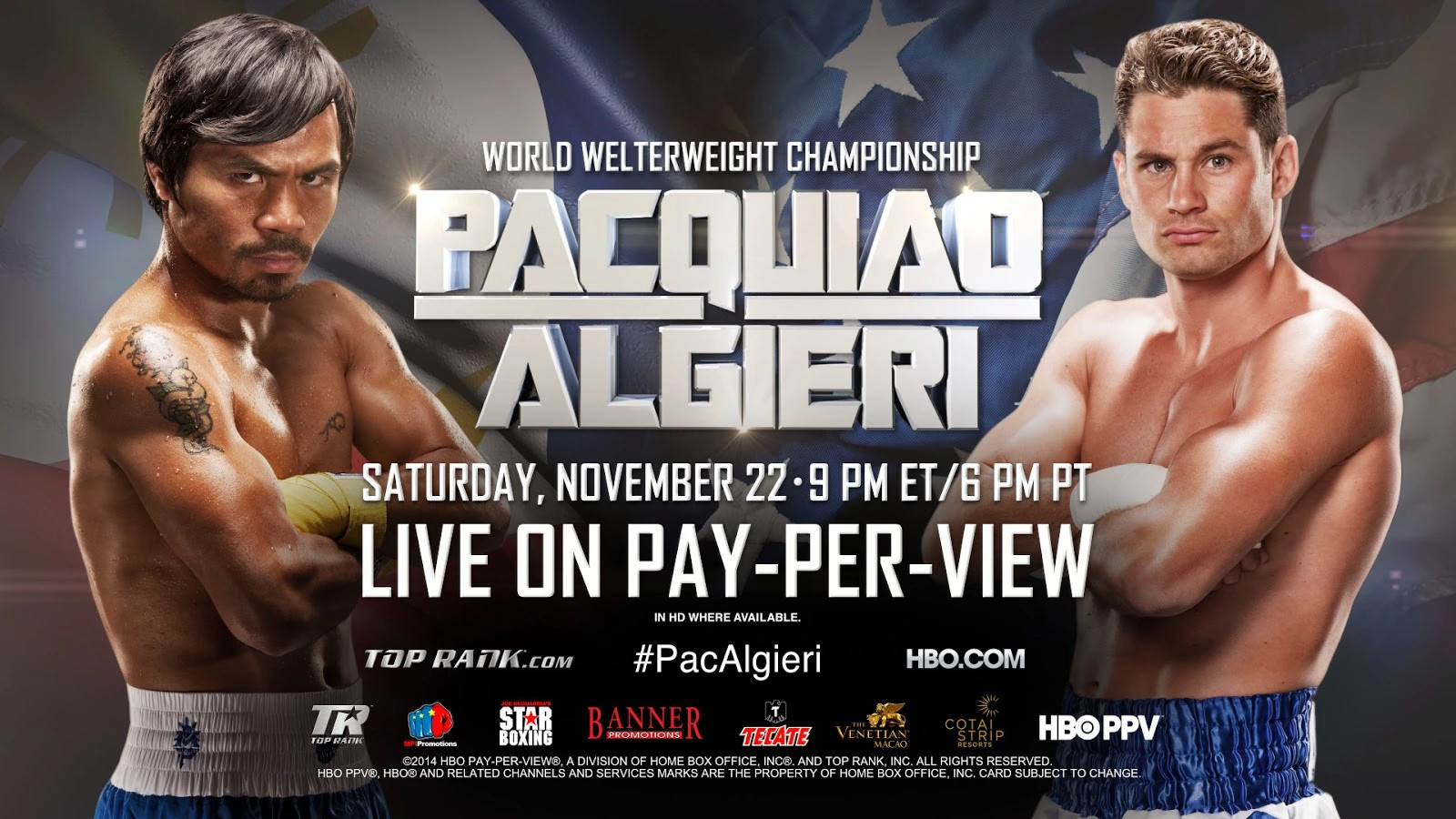 Backdrop for Manny Pacquiao vs. Chris Algieri