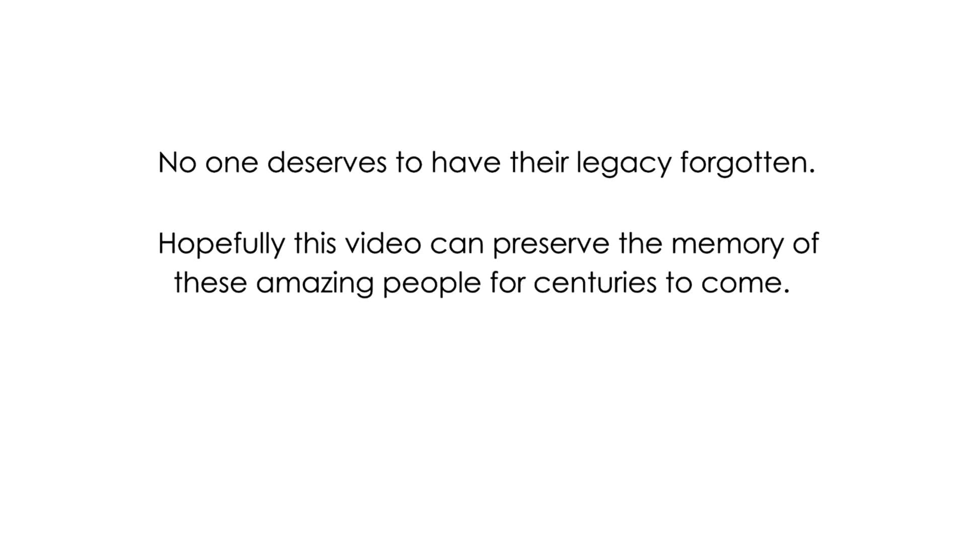 Backdrop for A Tribute: To My Fallen Family