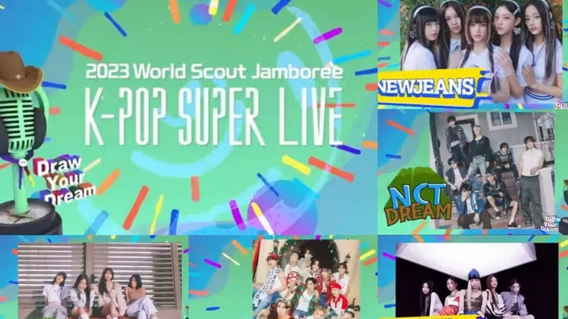 Backdrop for 2023 World Scout Jamboree "K-Pop Super Live" Concert