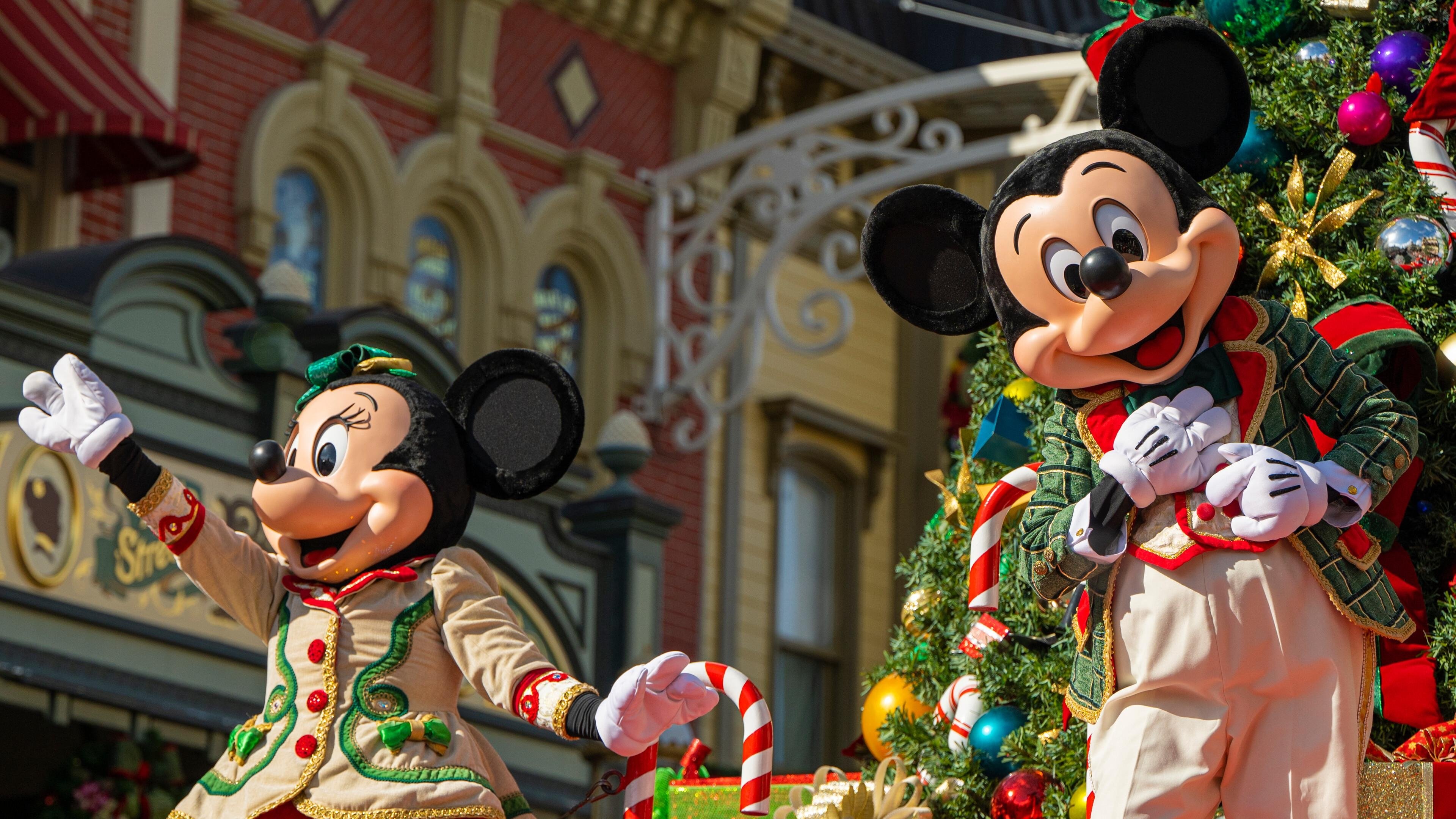 Backdrop for Disney Parks Magical Christmas Day Parade