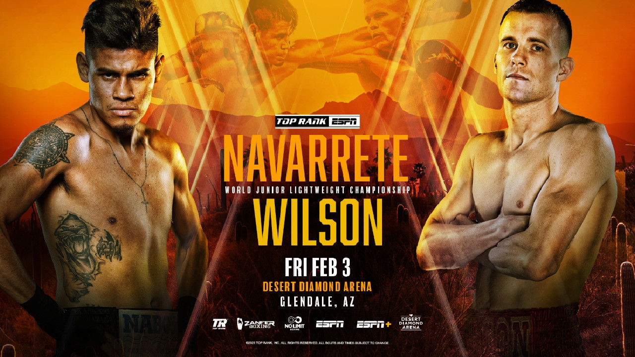 Backdrop for Emanuel Navarrete vs. Liam Wilson