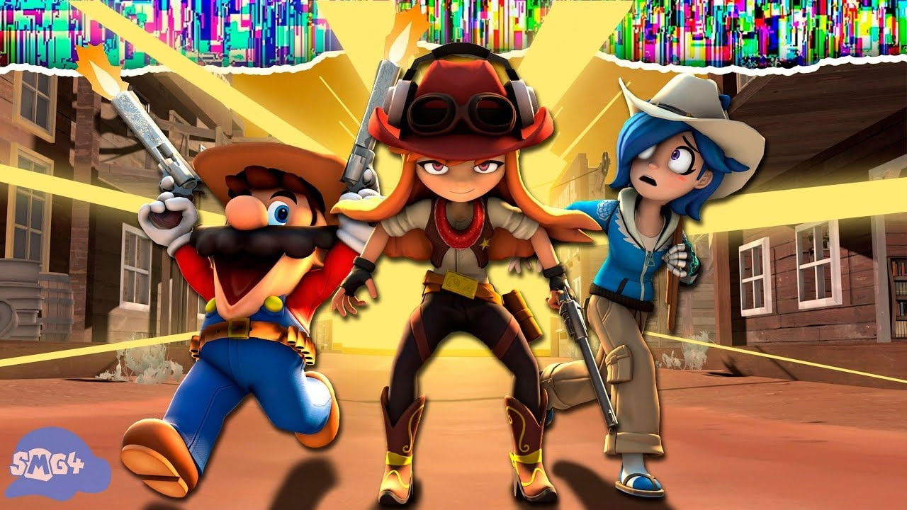 Backdrop for SMG4 Movie: WESTERN SPAGHETTI