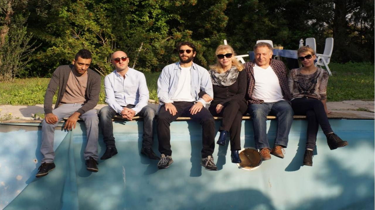 Backdrop for Everything Is Broken Up and Dances