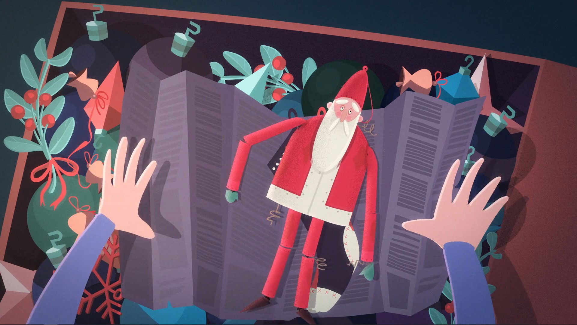 Backdrop for Santa Forgot