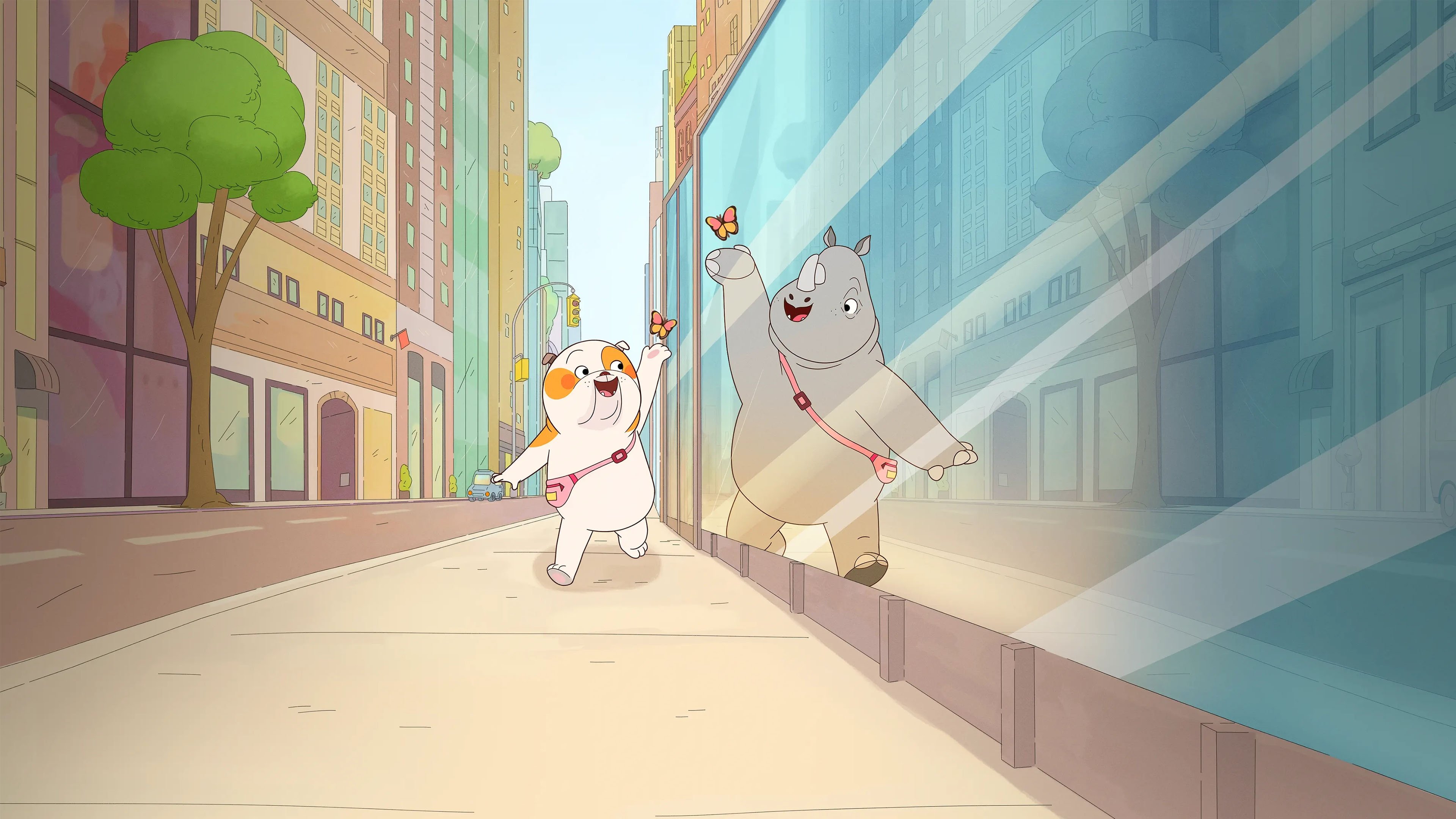 Backdrop for Lulu Is a Rhinoceros