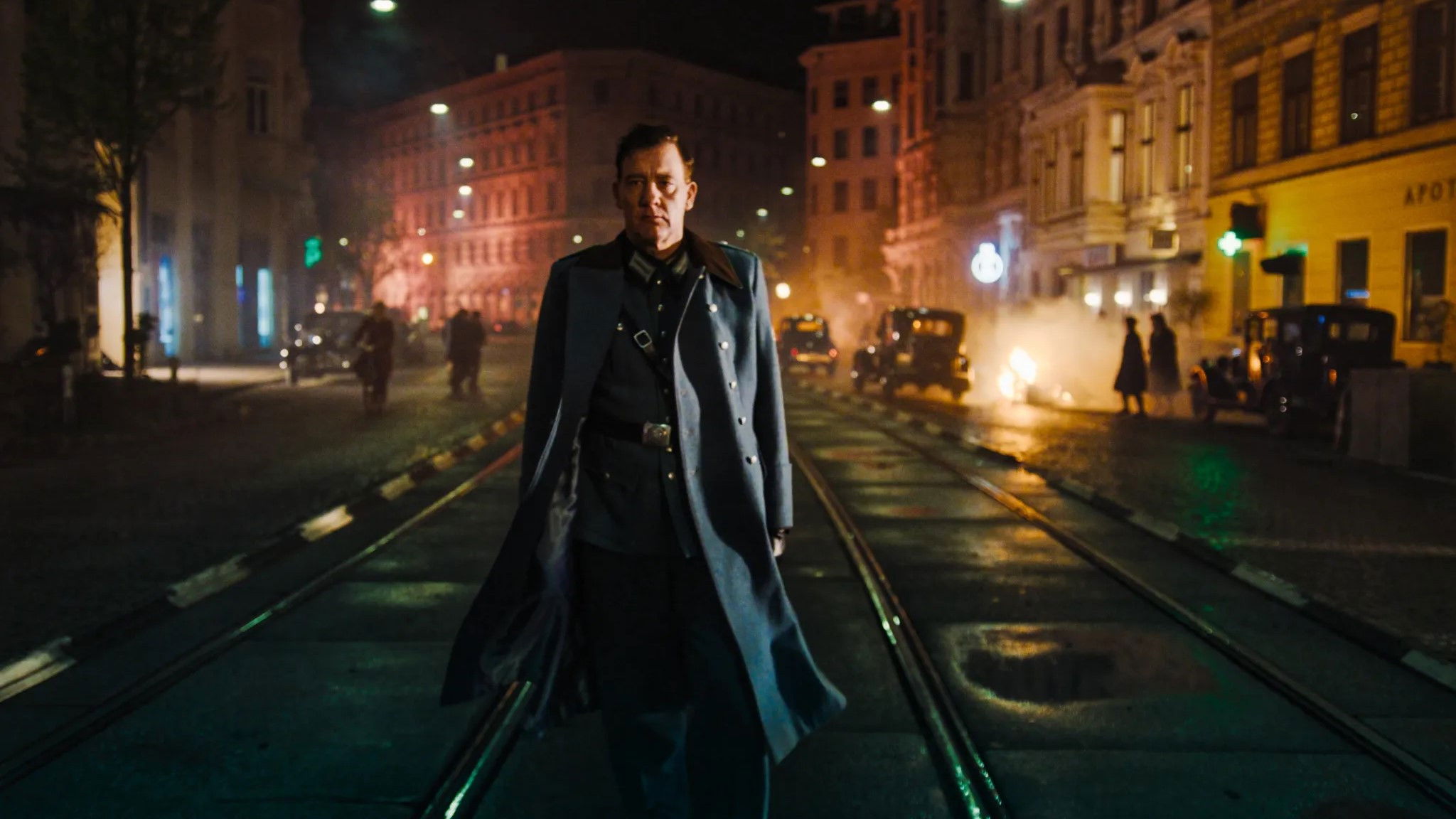 Backdrop for Kristallnacht