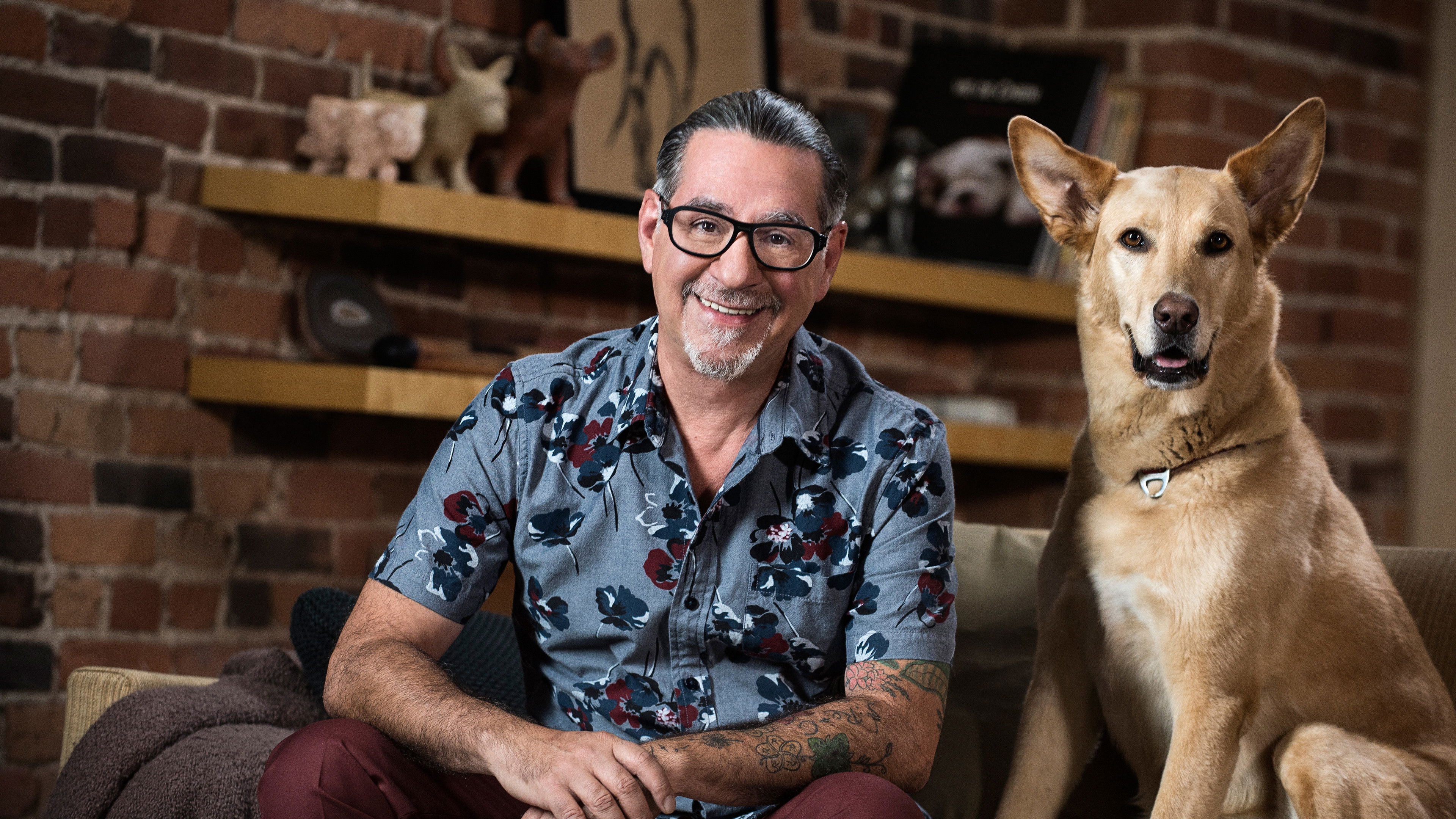 Backdrop for Couple with Dog