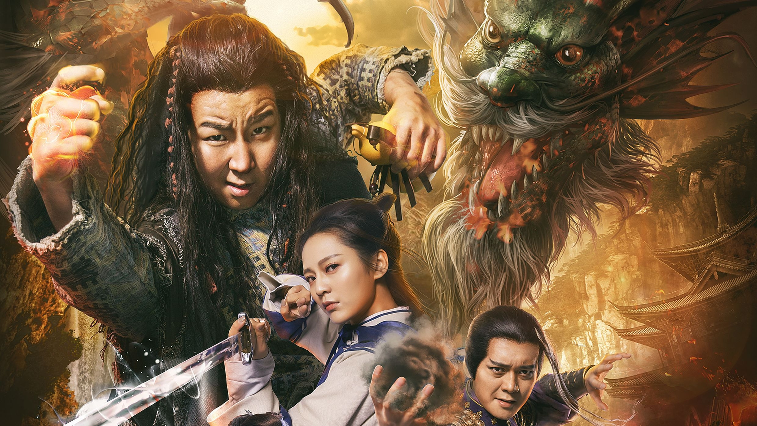 Backdrop for Beggar With Dragon Palm