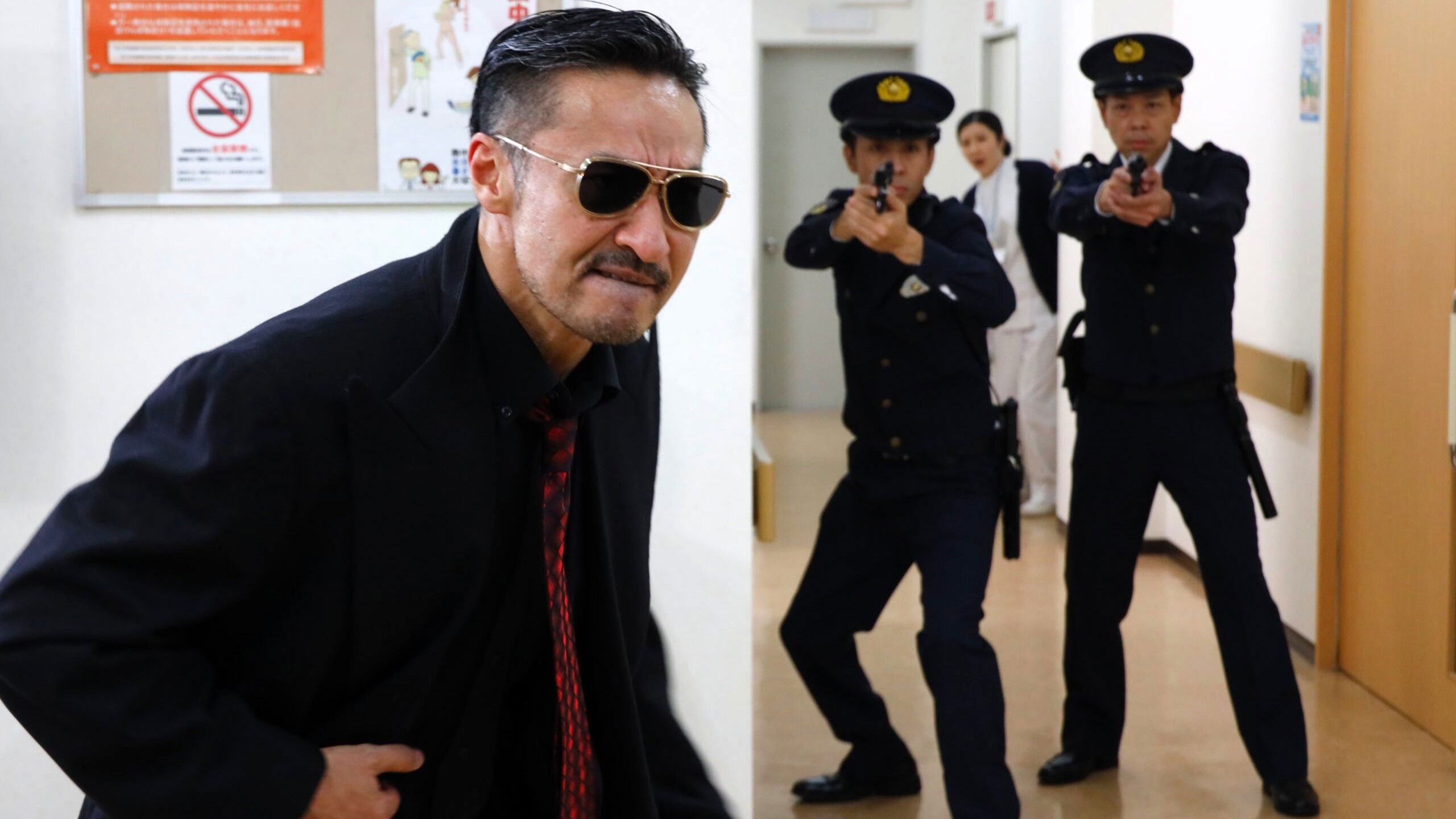 Backdrop for Yamazaki Ichimon — Unification of Japan: The Movie (or "The Y-Team")