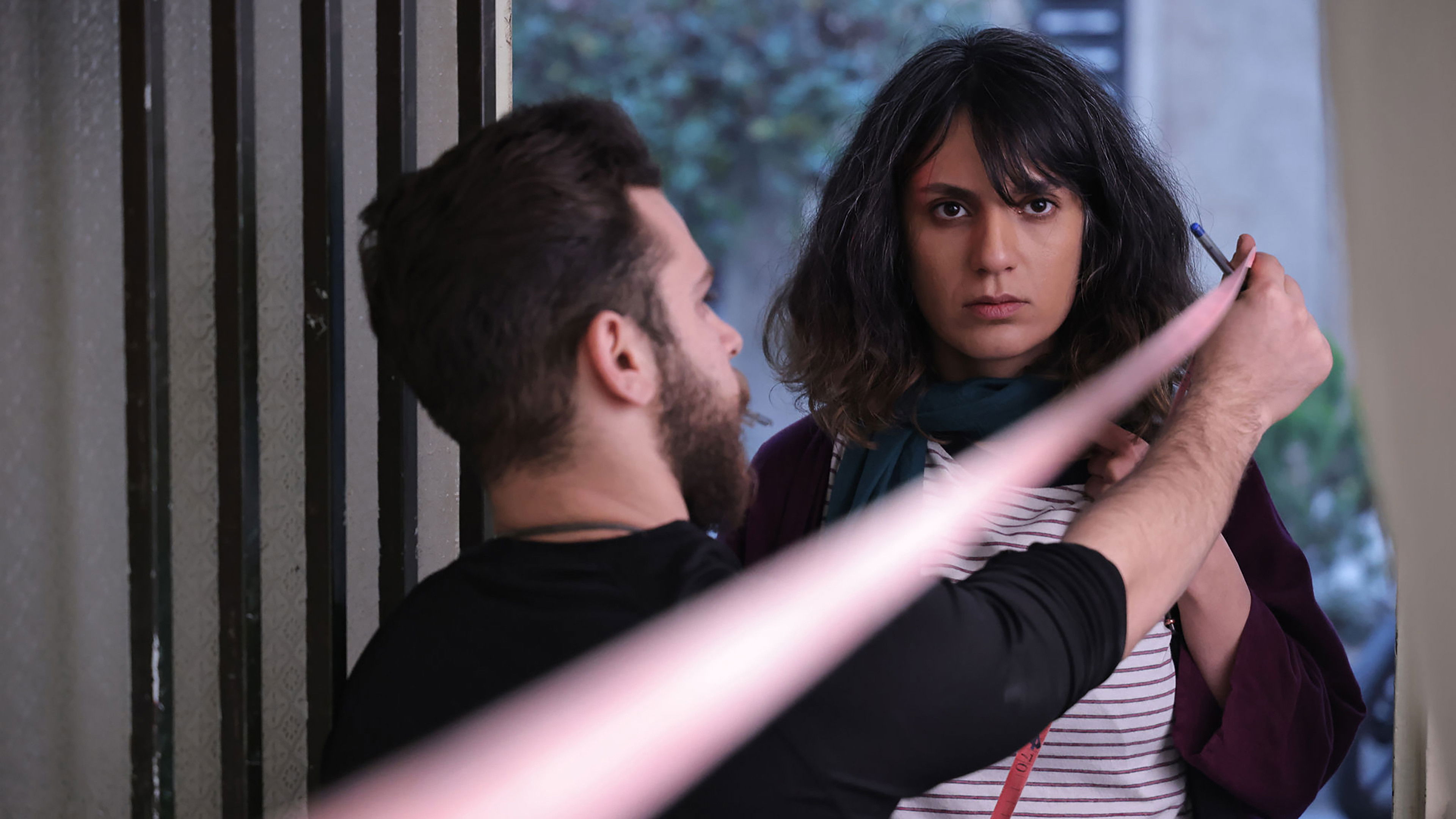 Backdrop for Me, Maryam, the Children and 26 Others