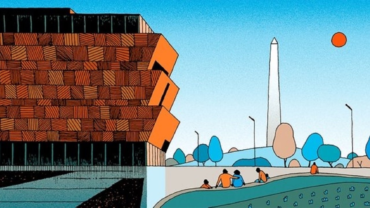 Backdrop for National Museum of African American History and Culture Grand Opening Ceremony