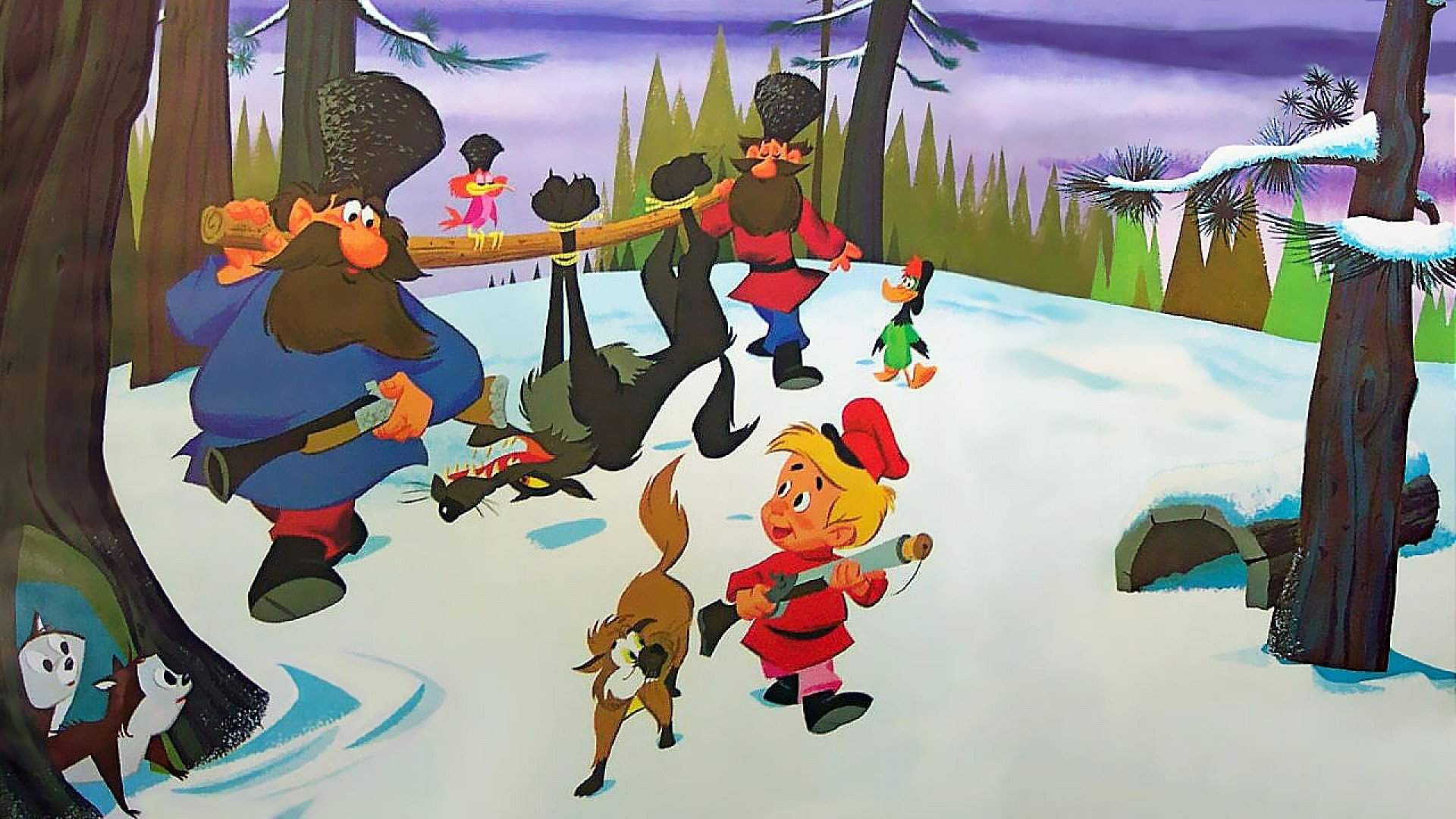 Backdrop for Peter and the Wolf