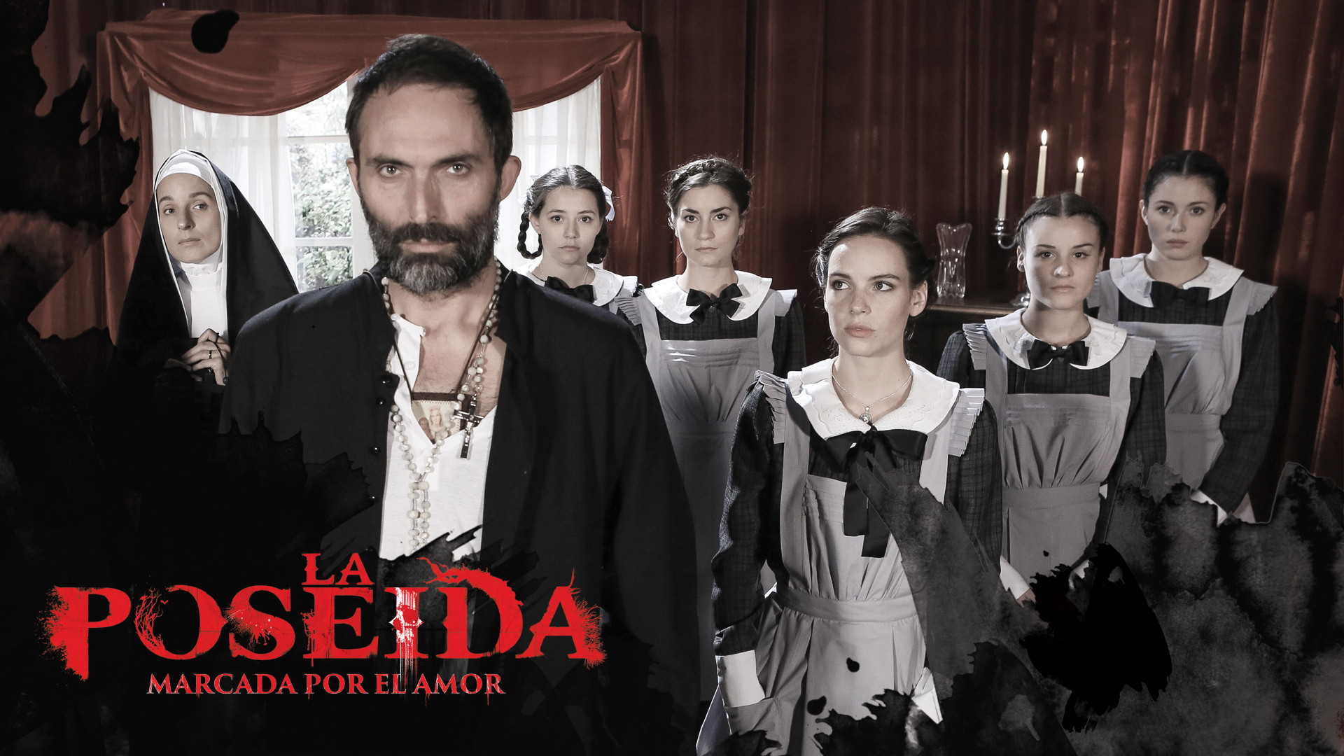 Backdrop for La Poseída