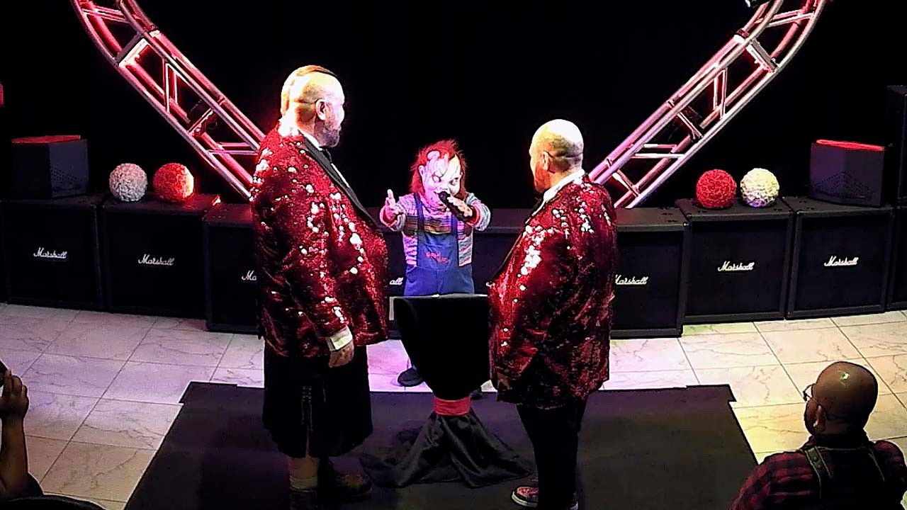 Backdrop for Minister Chucky