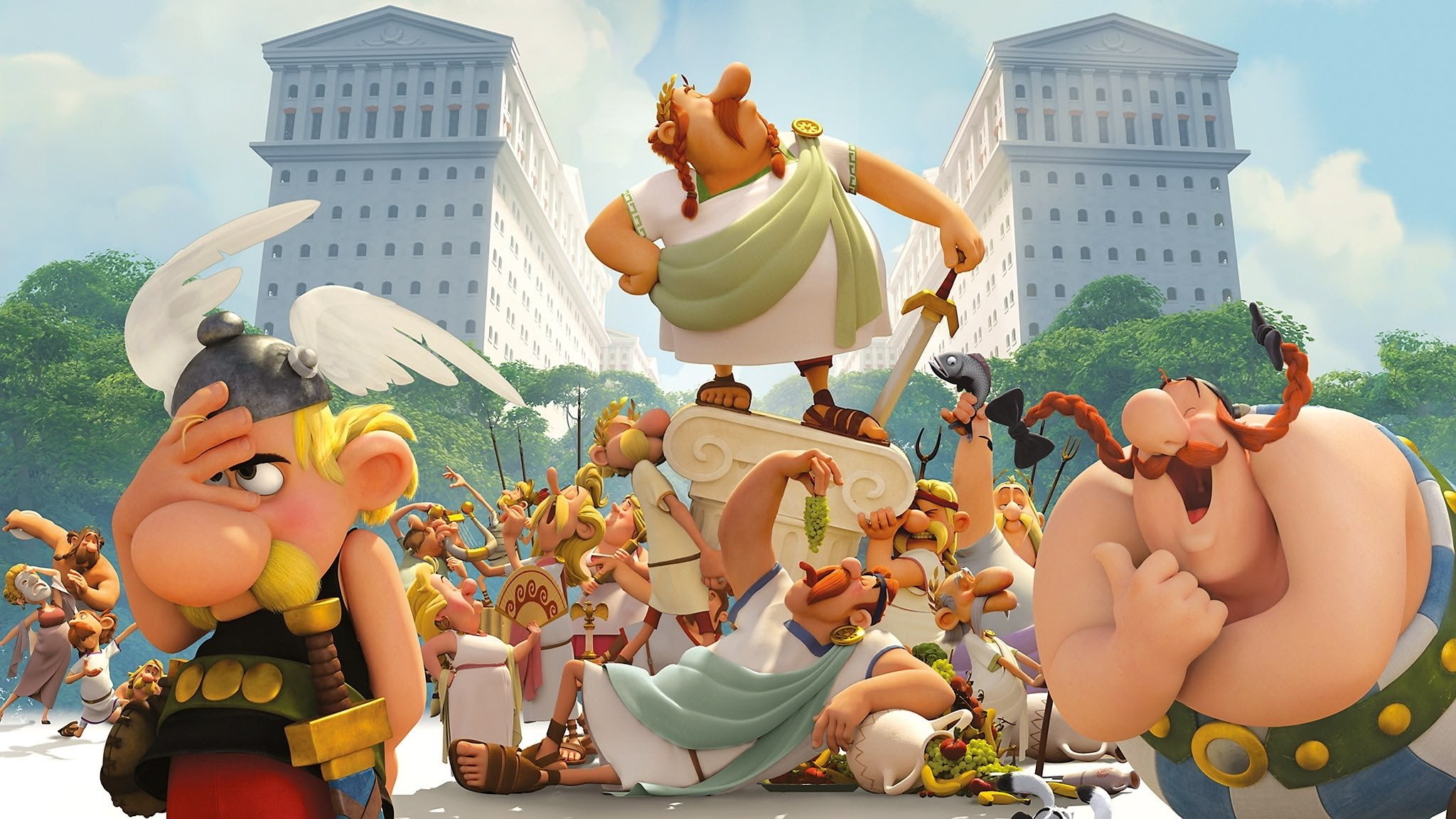 Backdrop for Asterix: The Mansions of the Gods