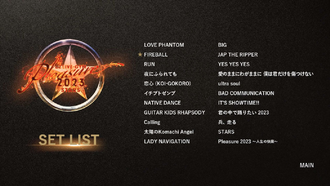 Backdrop for B’z LIVE-GYM Pleasure 2023 -STARS-