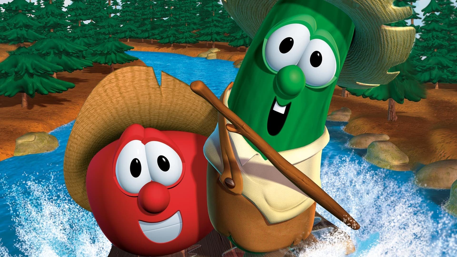 Backdrop for VeggieTales: Tomato Sawyer & Huckleberry Larry's Big River Rescue