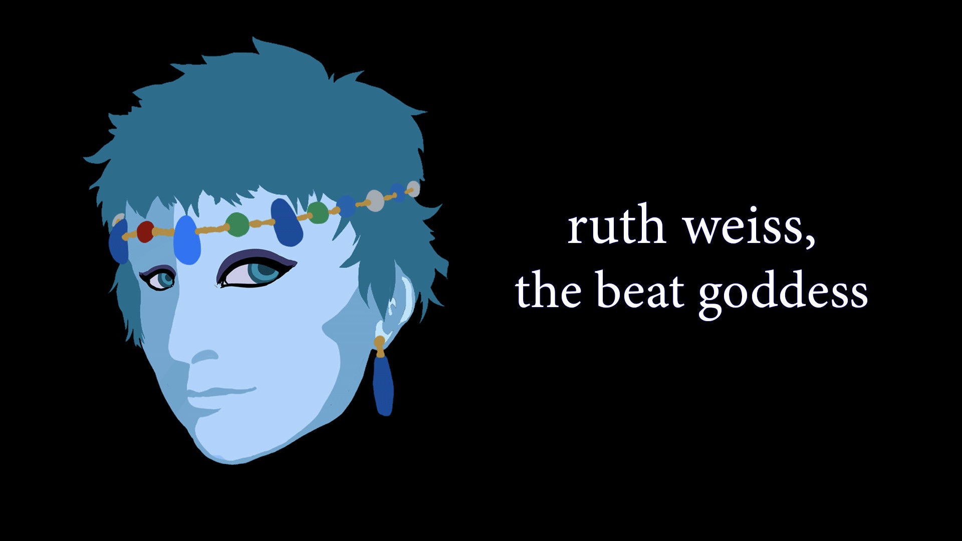 Backdrop for ruth weiss, the beat goddess