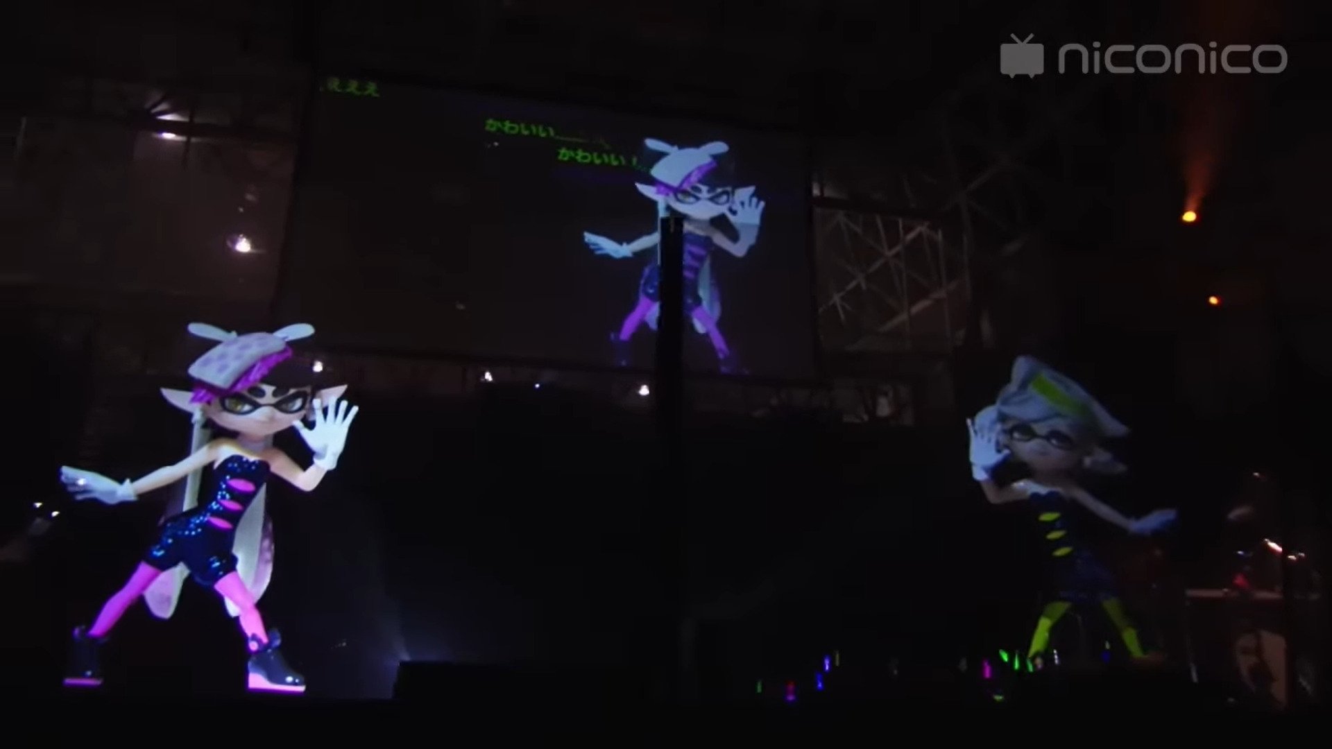 Backdrop for Splatoon – Squid Sisters - Live Concert at Niconico Tokaigi 2016