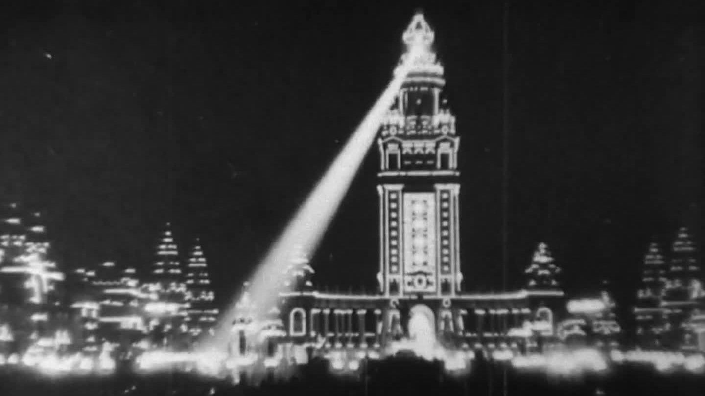 Backdrop for Pan-American Exposition by Night