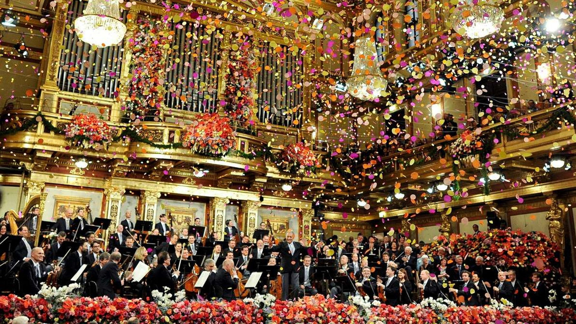 Backdrop for New Year's Concert 2003